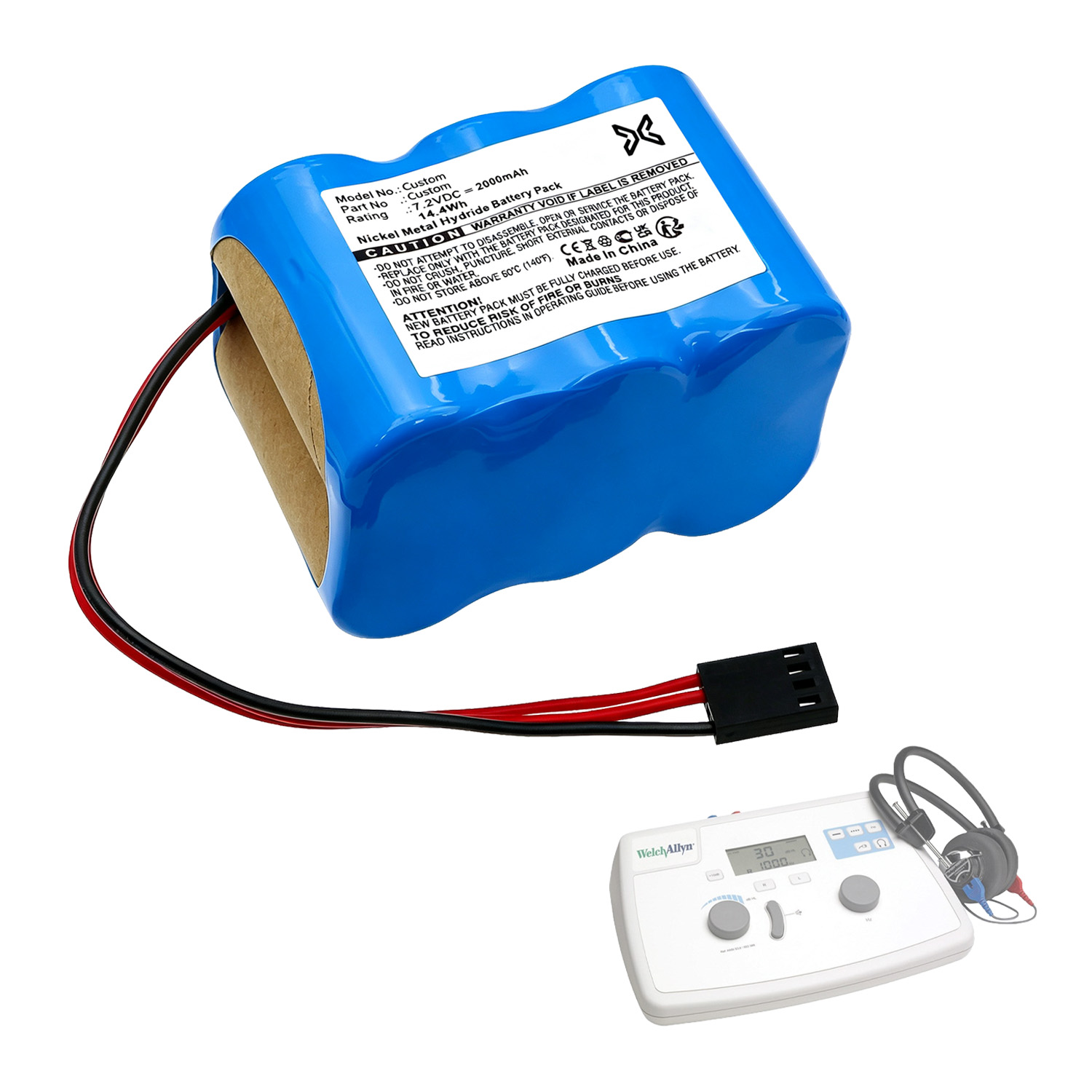 Custom Audiometer Battery