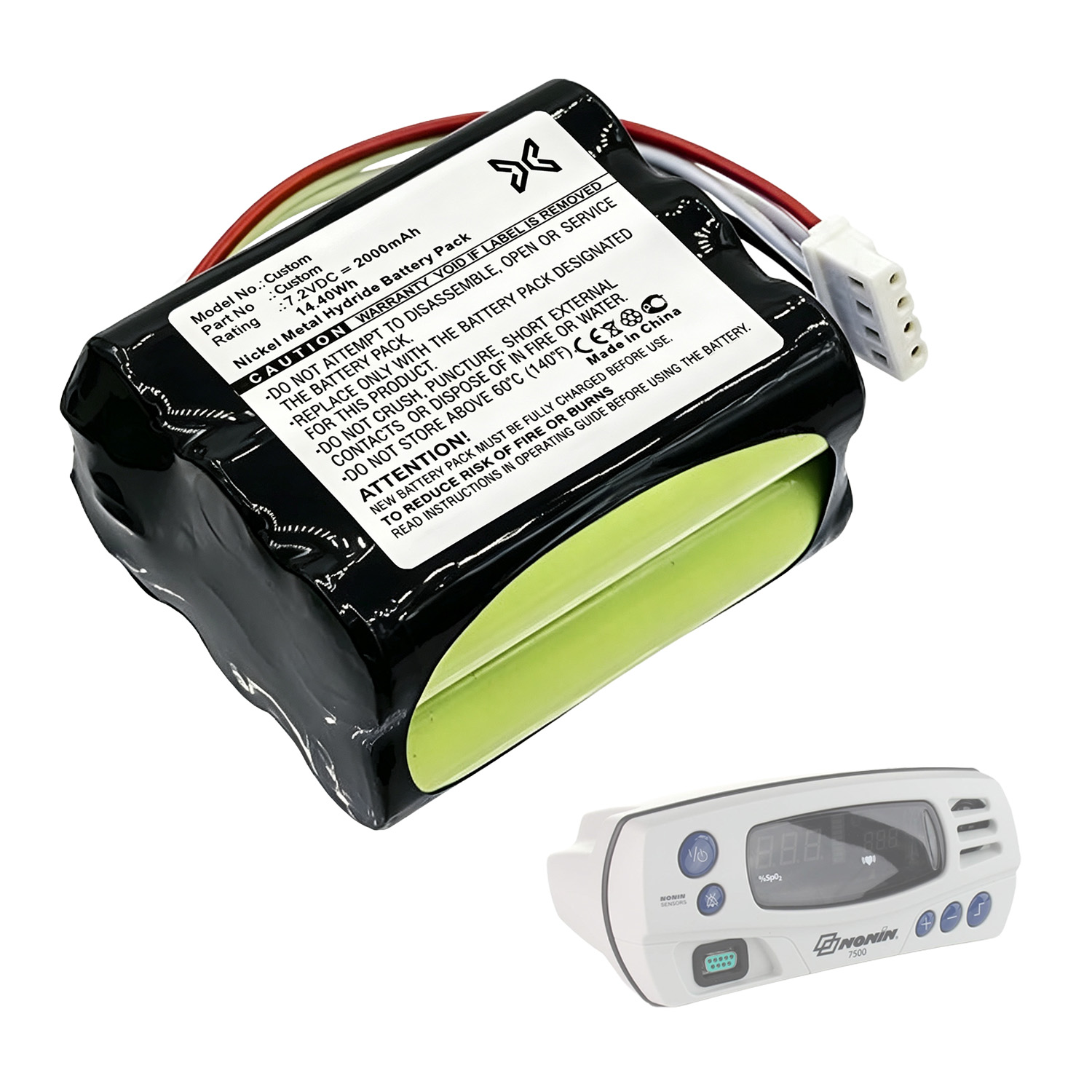 Custom CPET Pulse Oximeter Battery
