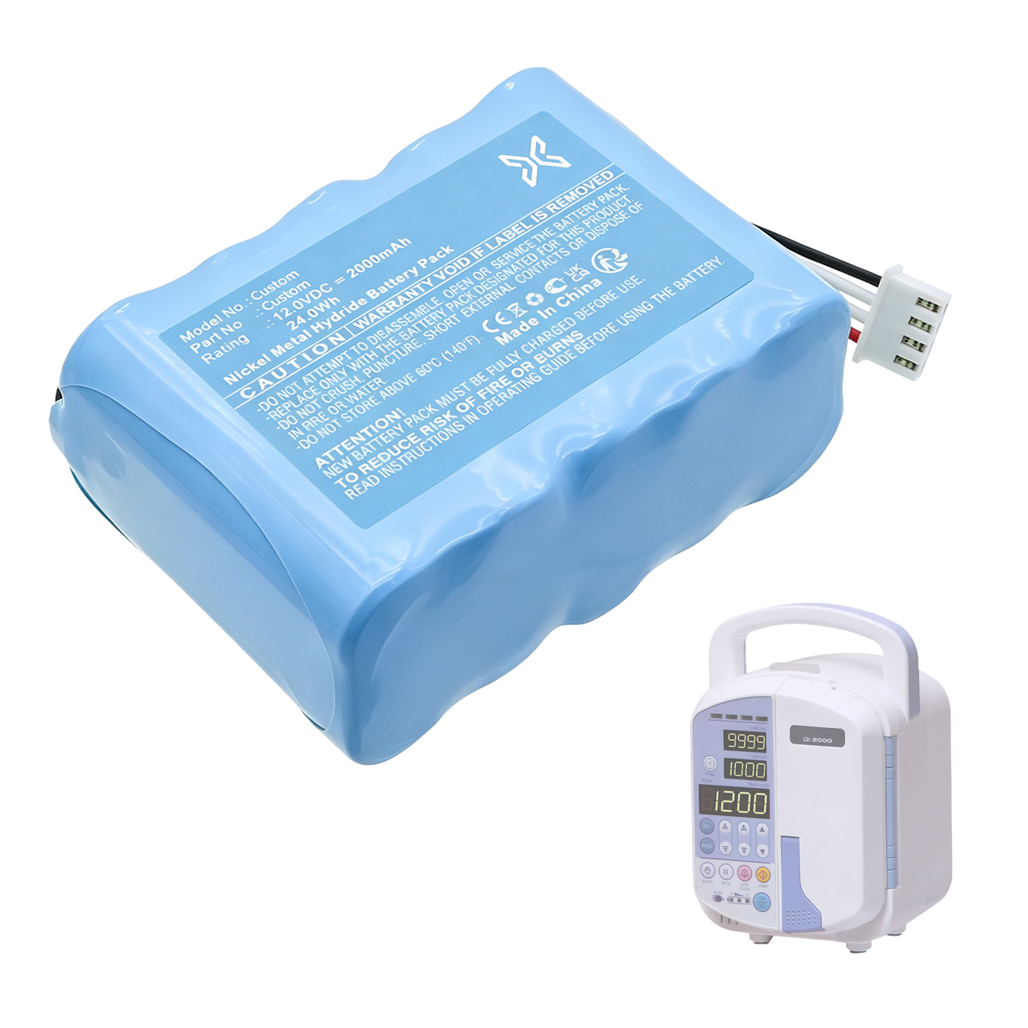 Custom Infusion Pump Battery