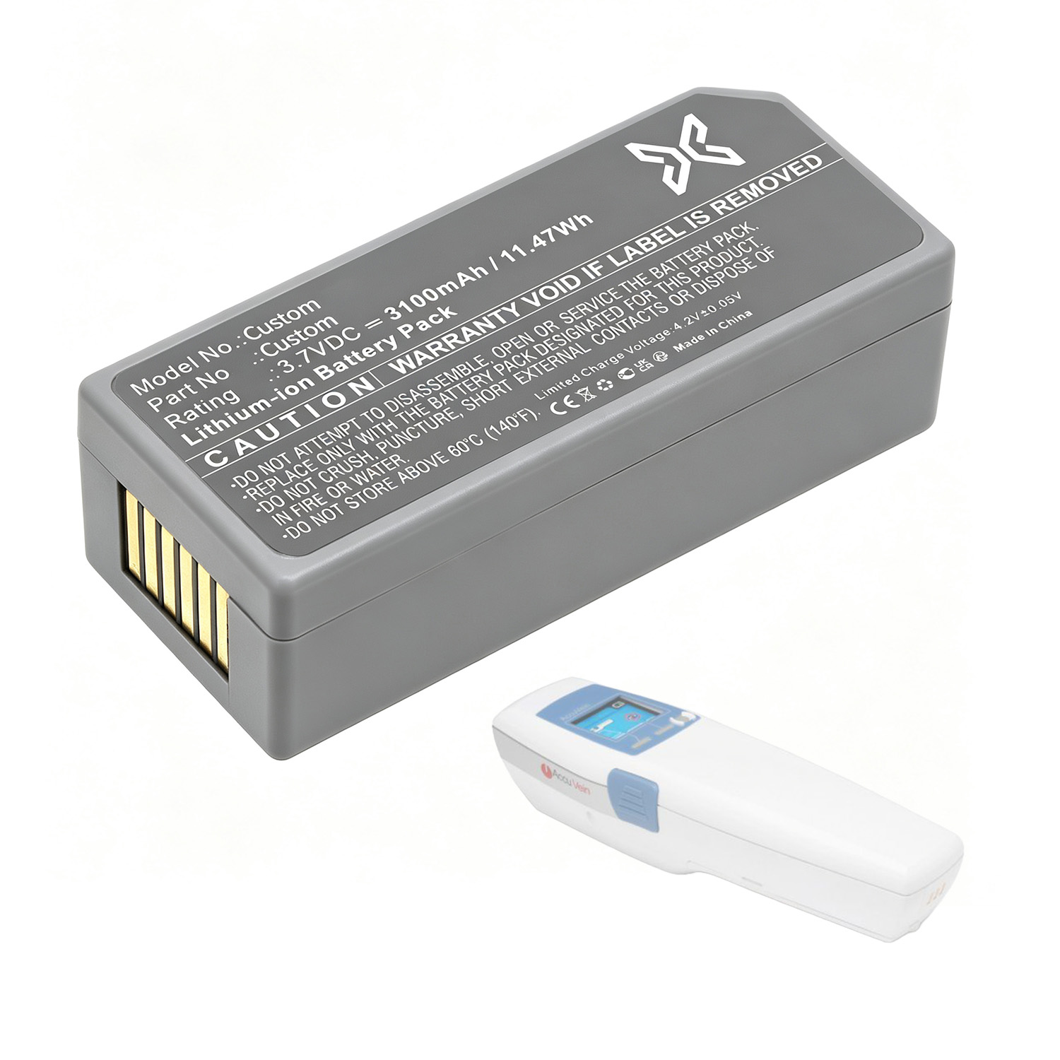 Custom Vein Visualization Device Battery