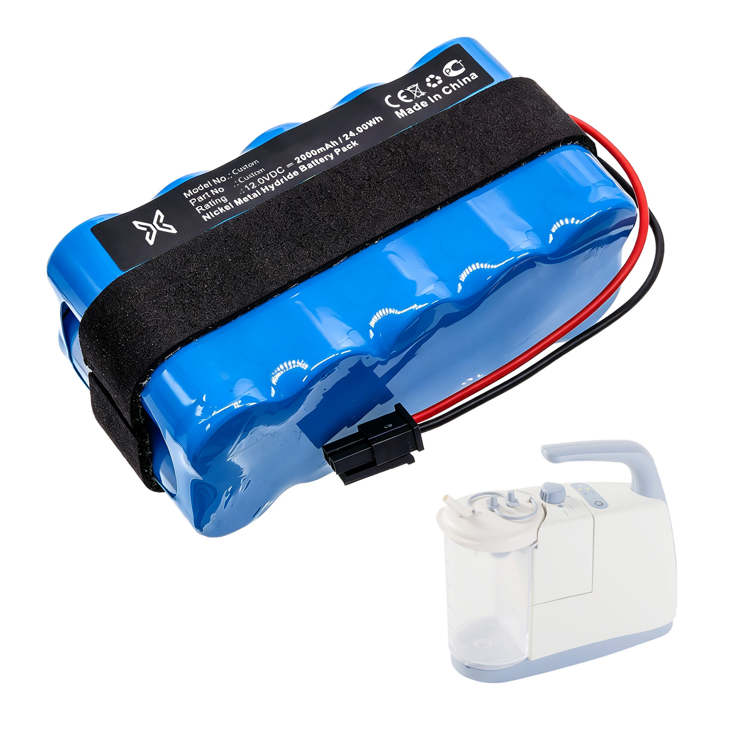 Custom Medical Suction Pump Battery