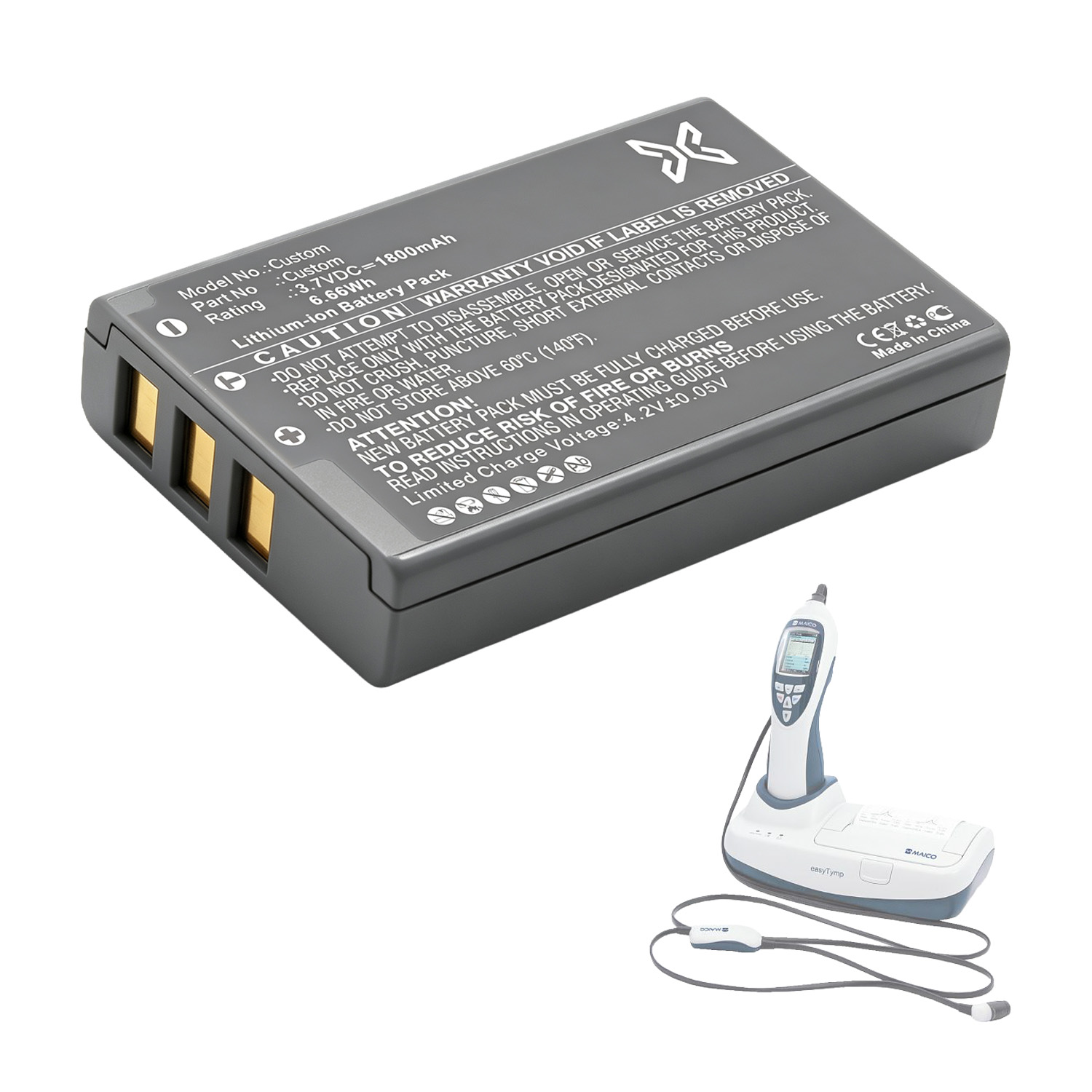 Custom Tympanometer Battery