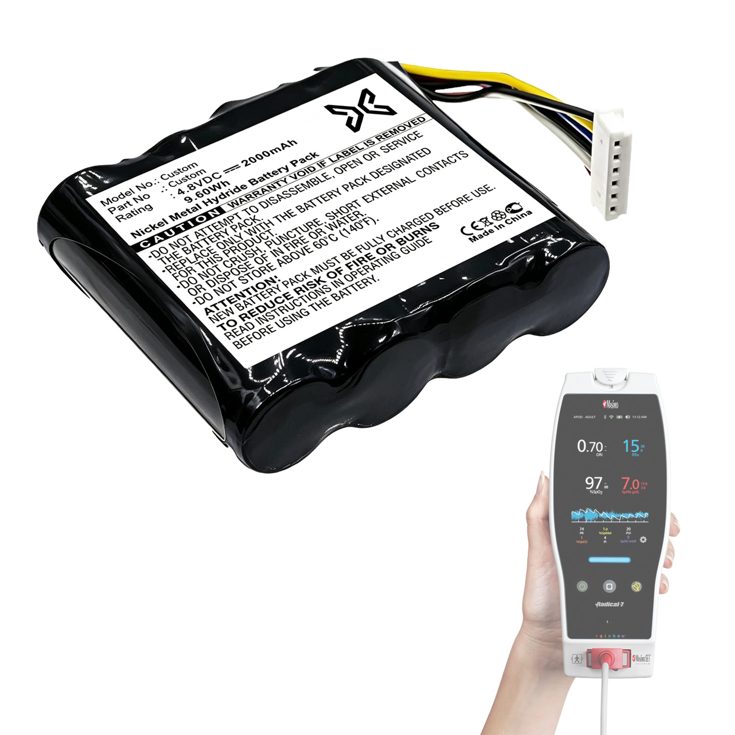 Custom Pulse Oximeter Battery