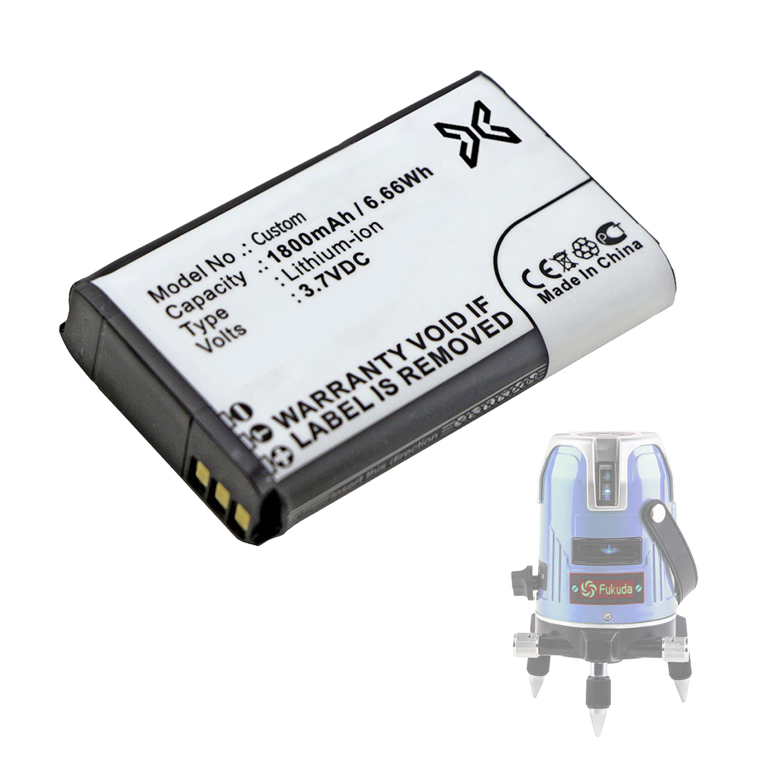 Custom Laser Level Battery