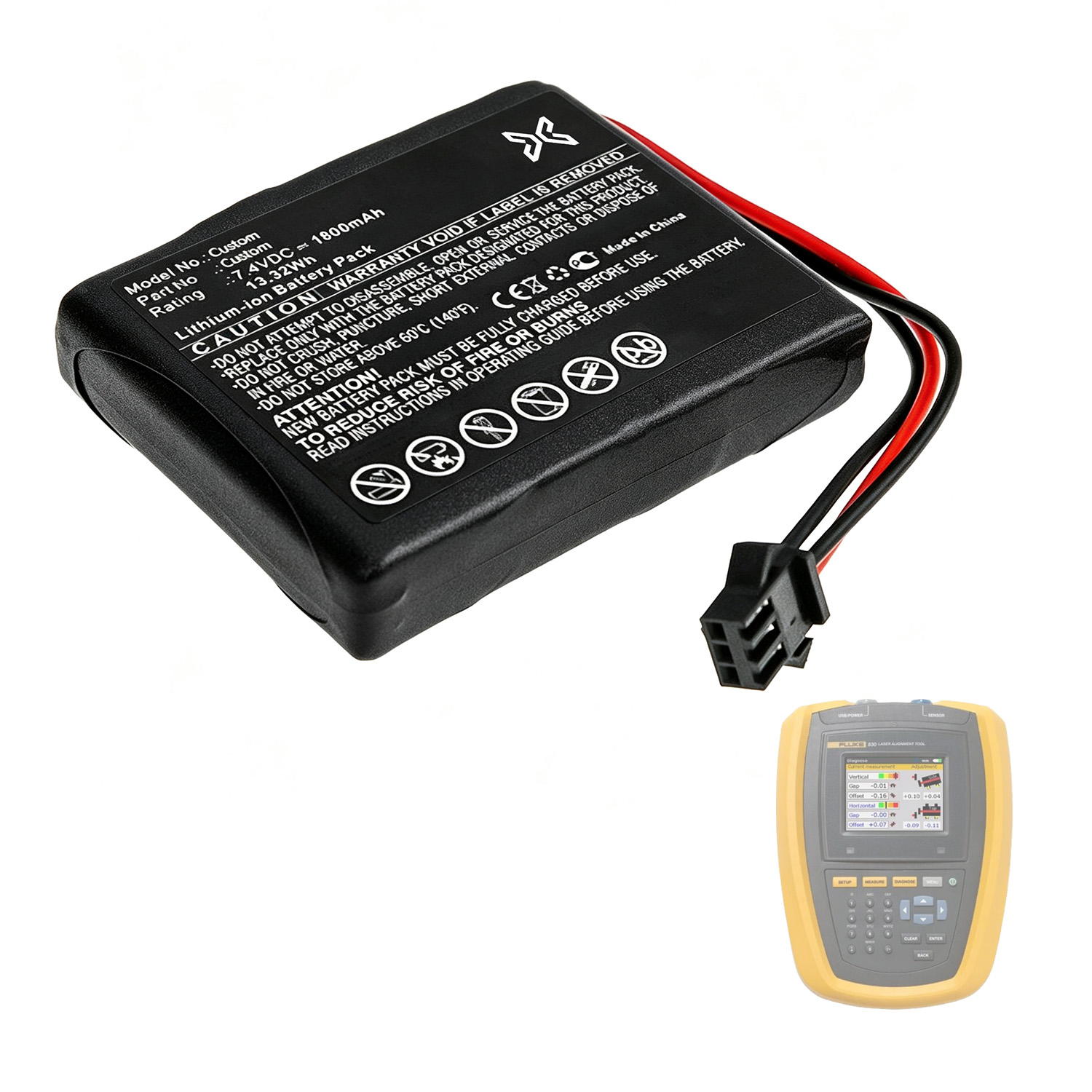 Custom Laser Shaft Alignment Tool Battery