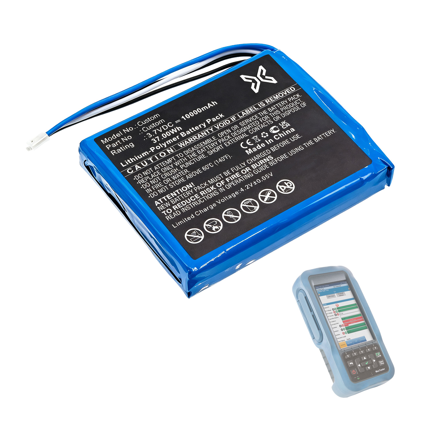 Custom OTDR Fiber Optic Tester Battery