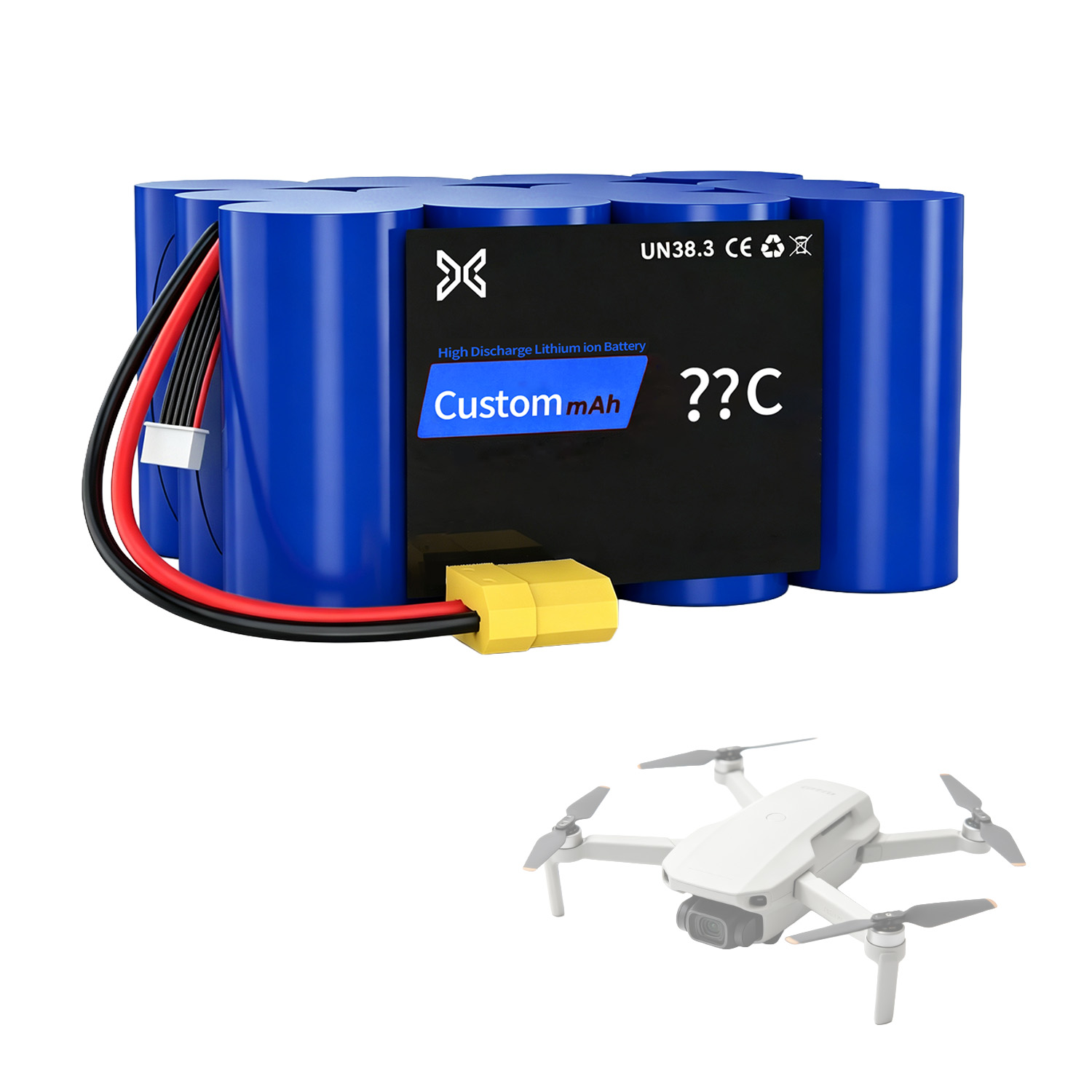 Custom drone battery for FPV and UAV