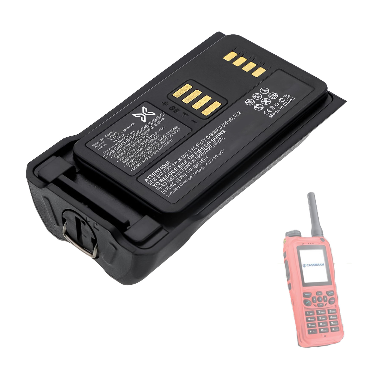Custom Two-Way Radio Battery
