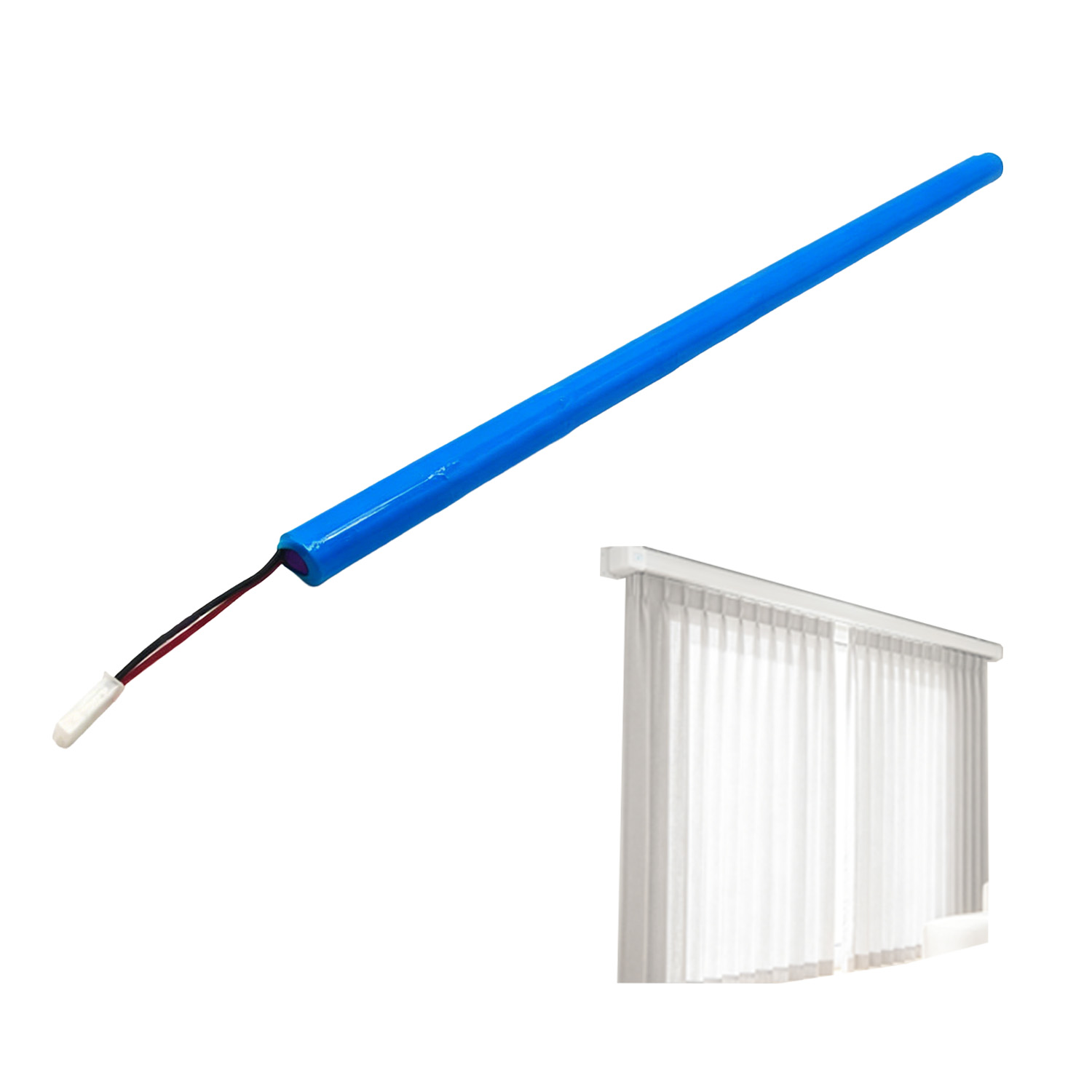 Custom electric curtain battery for smart blinds and motorized roller shades, rechargeable Li-ion power pack for home automation