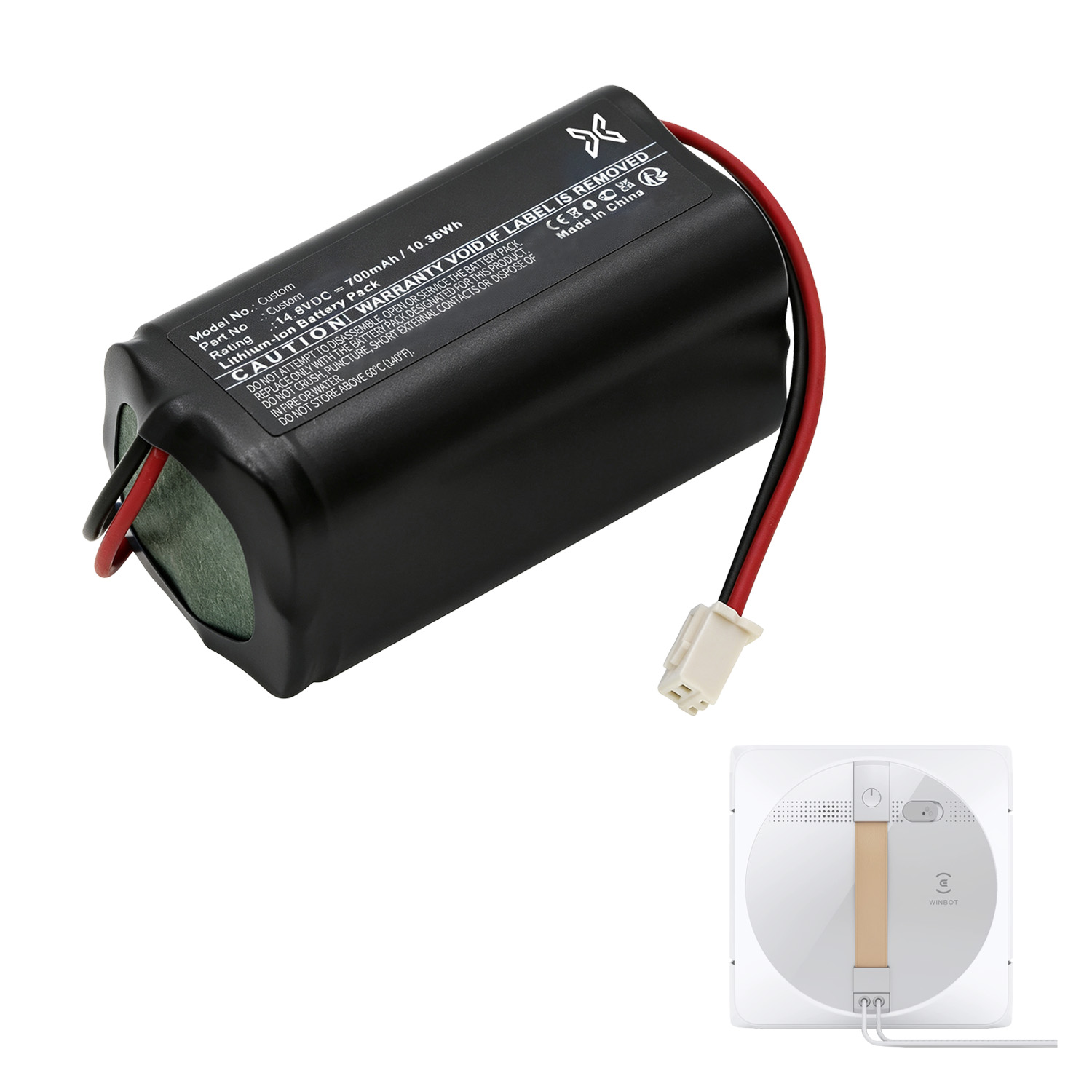 Custom Window Cleaning Robot Battery