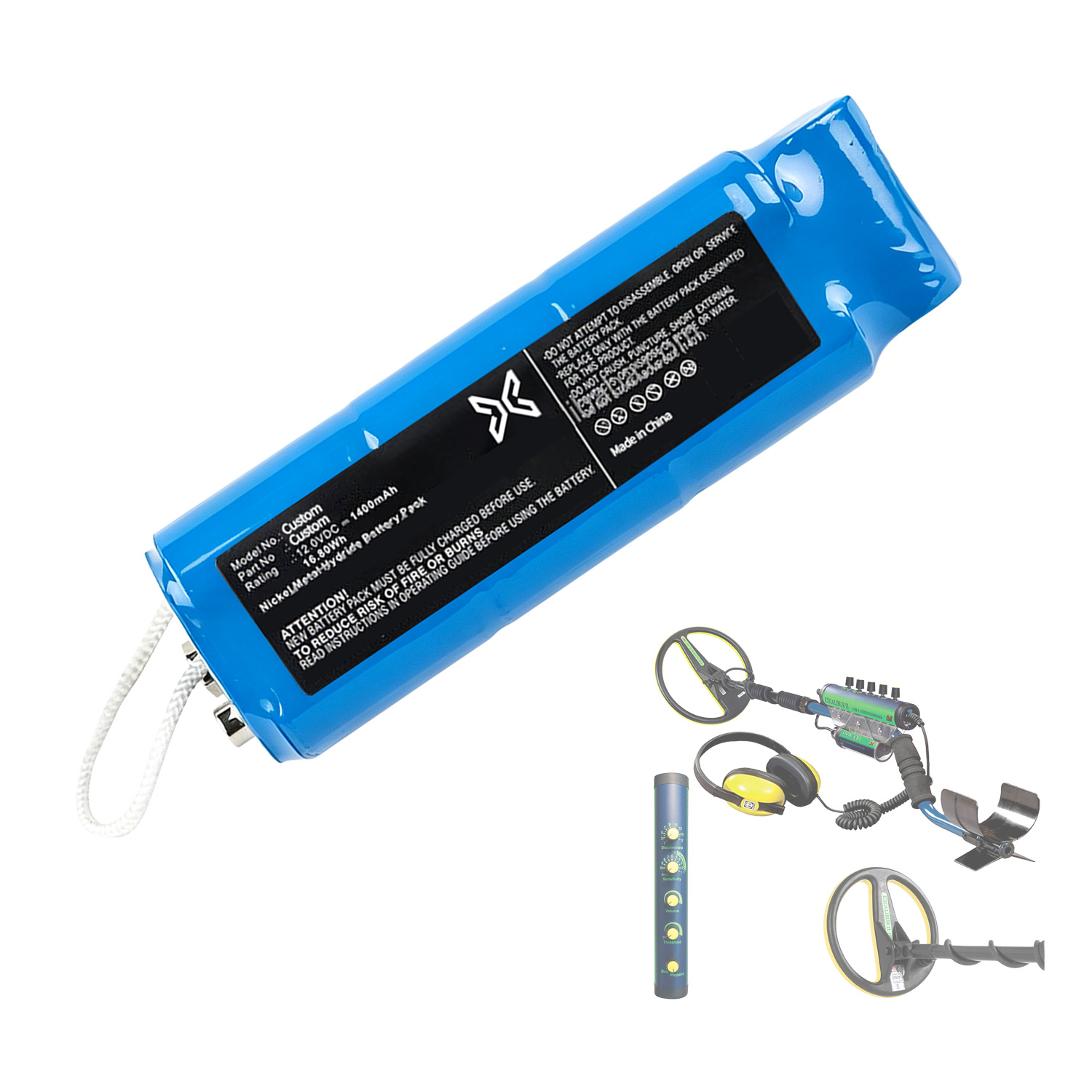 Custom Underwater Metal Detector Battery