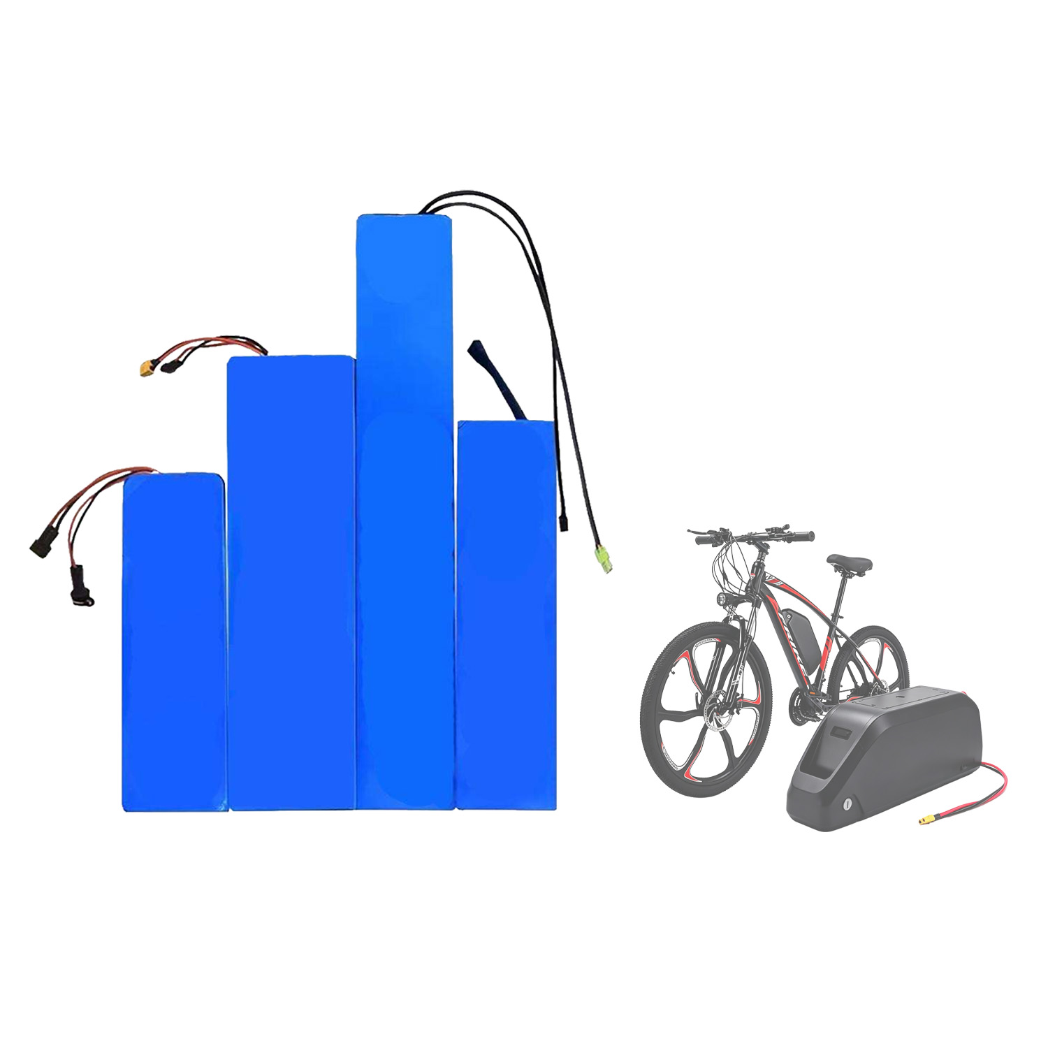 Custom lithium battery for electric bicycles and e-bikes