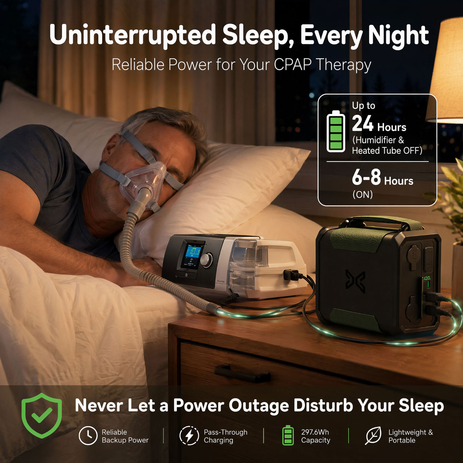 CPAP battery backup