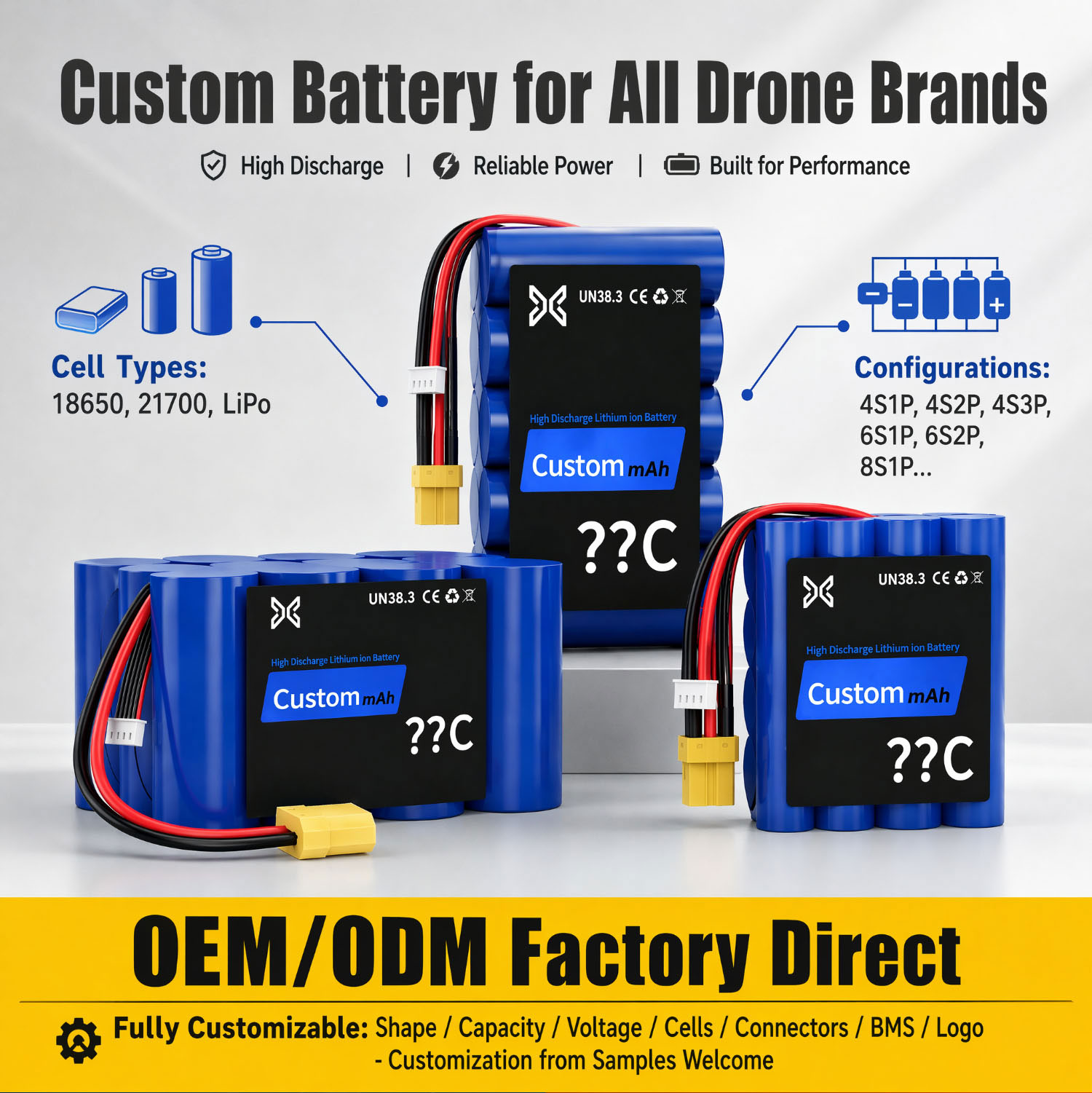 OEM ODM custom drone battery solutions OEM ODM custom drone battery solutions