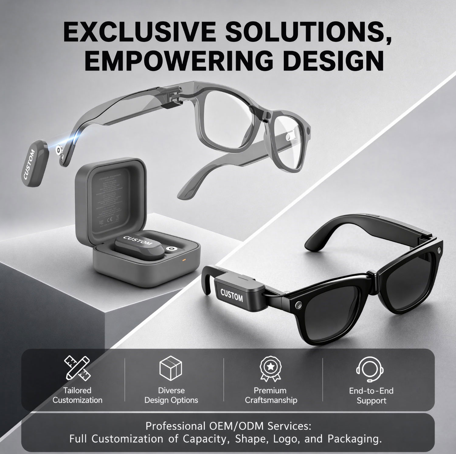 OEM ODM custom battery solutions for AI smart glasses OEM ODM custom battery solutions for AI smart glasses