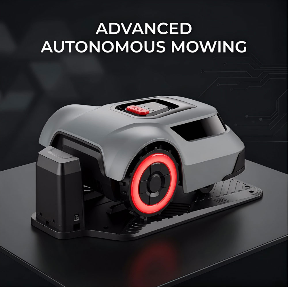 Robotic lawn mower battery for autonomous mowing Robotic lawn mower battery for autonomous mowing