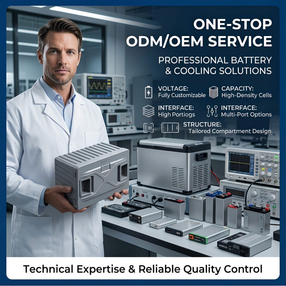 OEM ODM battery solutions for portable refrigerators and outdoor coolers