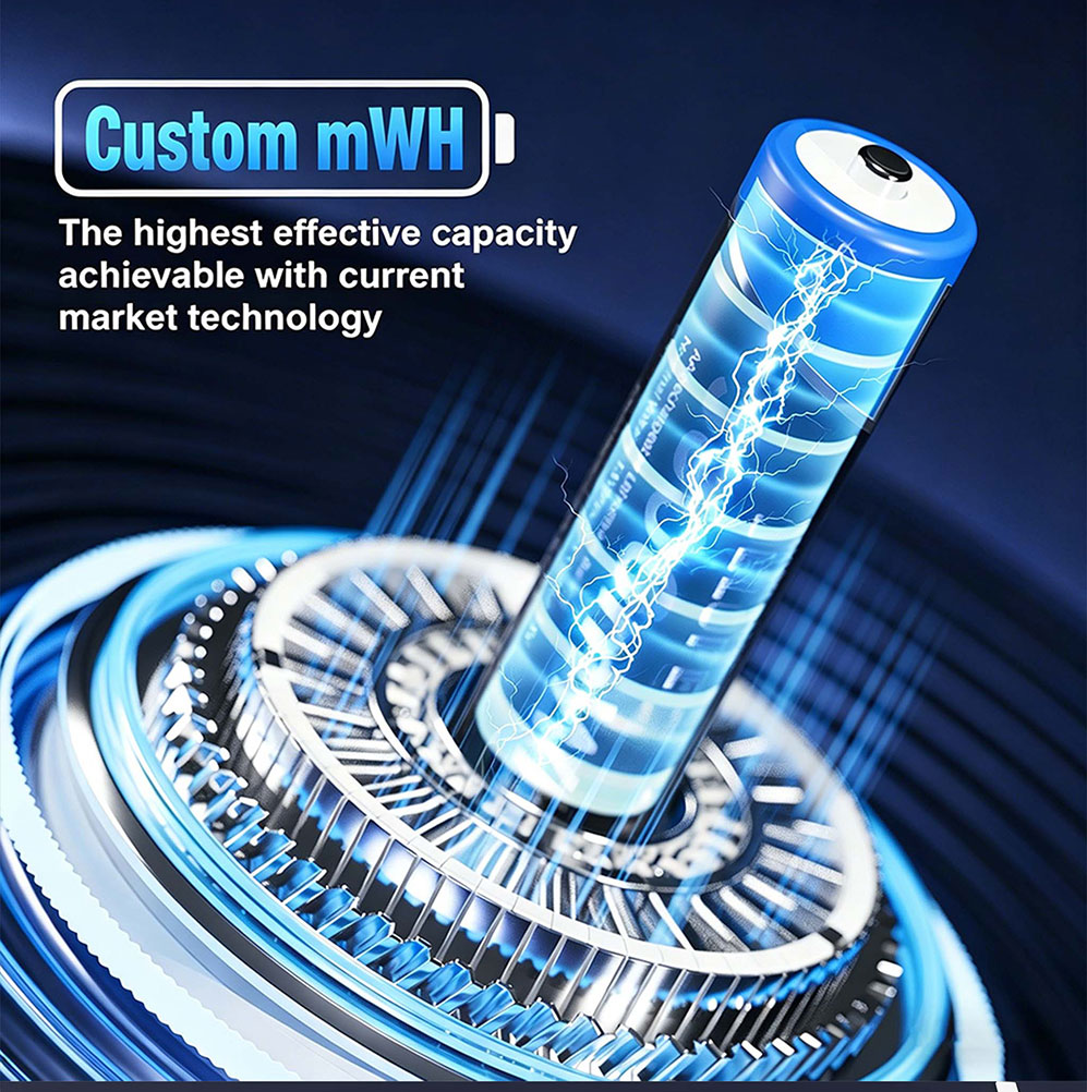 High capacity AA rechargeable battery for reliable everyday power