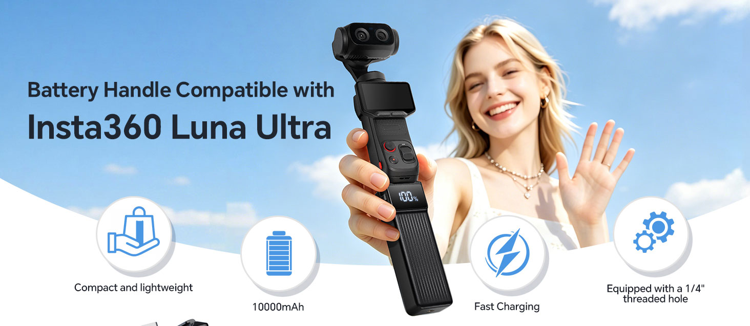 10000mAh Insta360 battery handle 10000mAh Insta360 Battery Handle