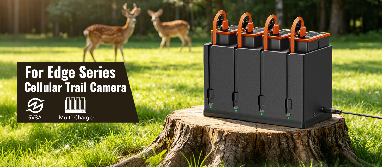 4-Slot Trail Camera Battery Charger