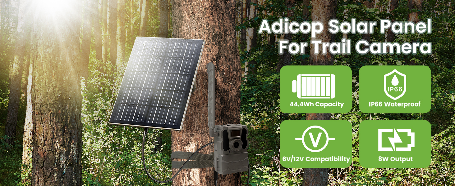 Trail Camera Solar Panel