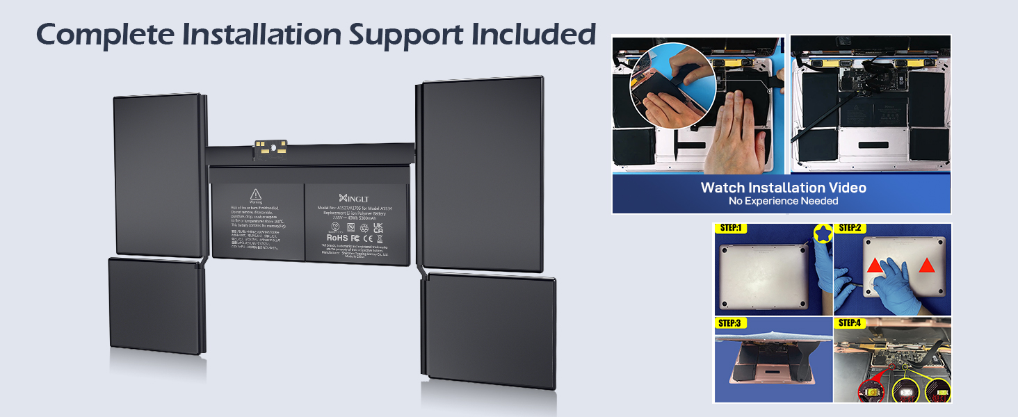 A1705 MacBook battery installation guide MacBook Battery Installation Guide
