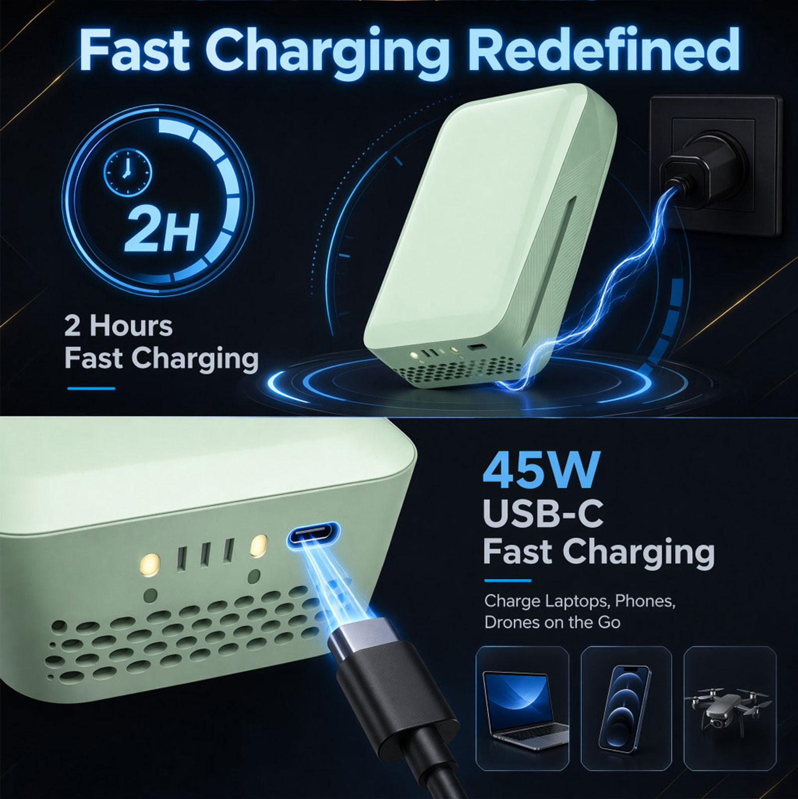 45W USB-C Electric Wagon Battery 45W USB-C Electric Wagon Battery