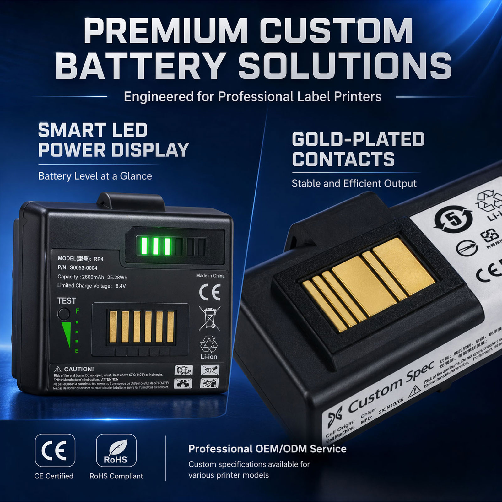 Label Printer Battery BMS Label Printer Battery BMS