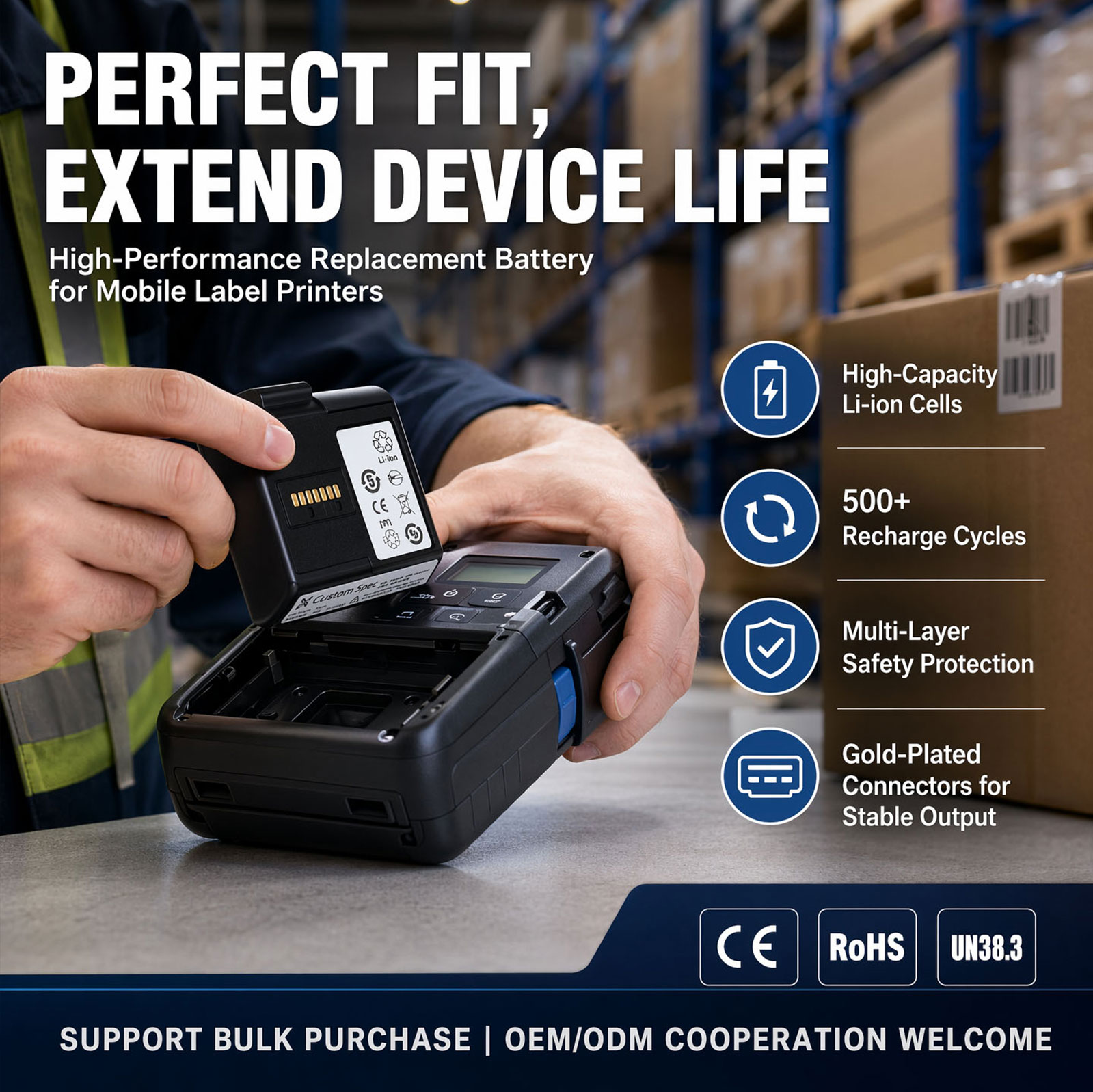 Mobile Label Printer Battery Mobile Label Printer Battery