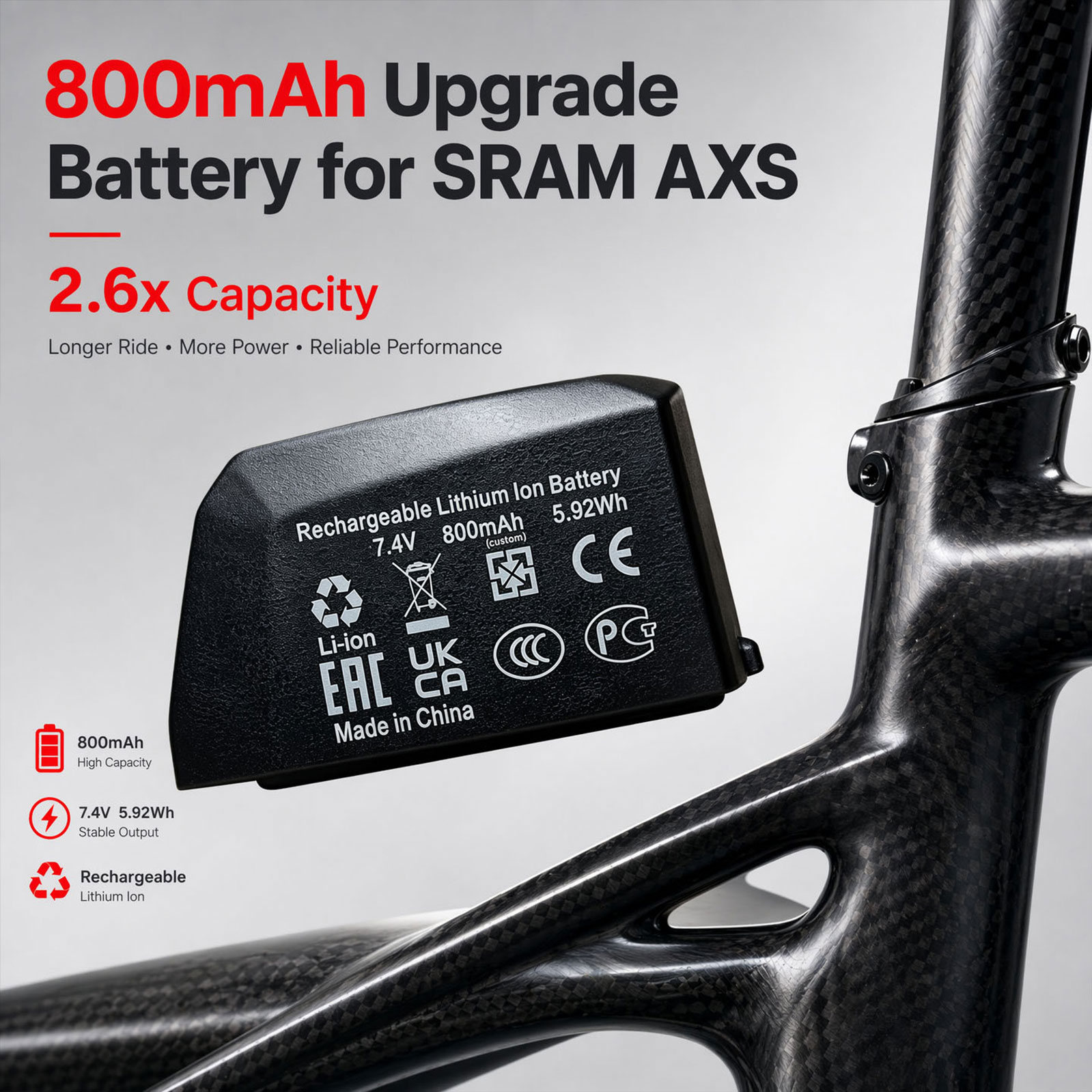 800mAh SRAM AXS Battery 800mAh SRAM AXS Battery
