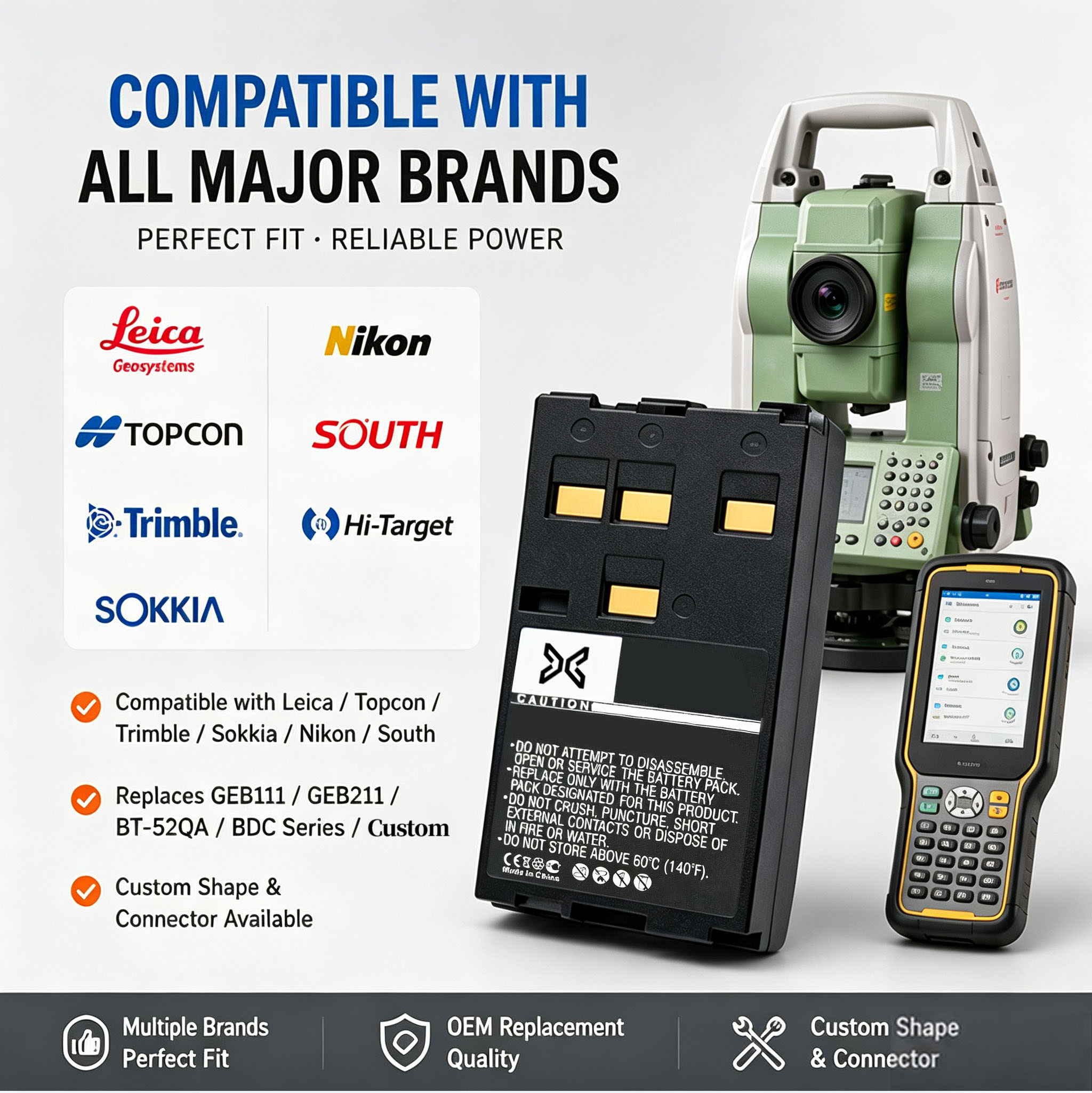 Total Station Battery Compatibility Total Station Battery Compatibility