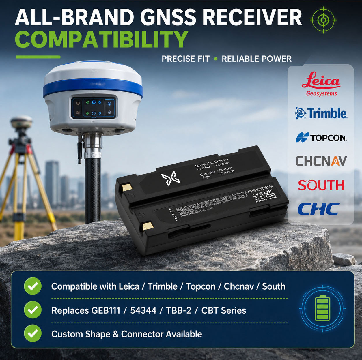 Multi-Brand GNSS Battery Multi-Brand GNSS Battery