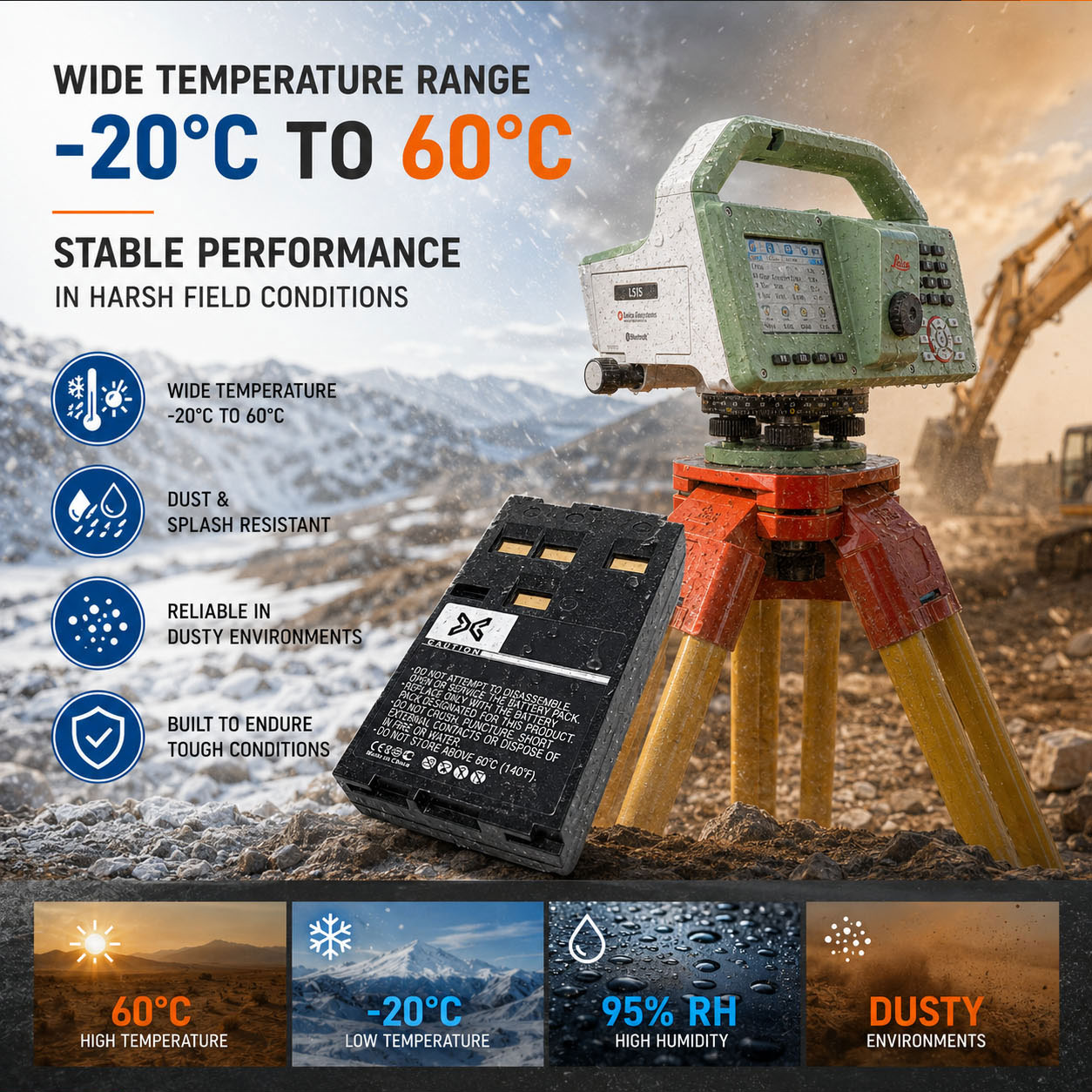 Wide Temperature Digital Level Battery Wide Temperature Digital Level Battery