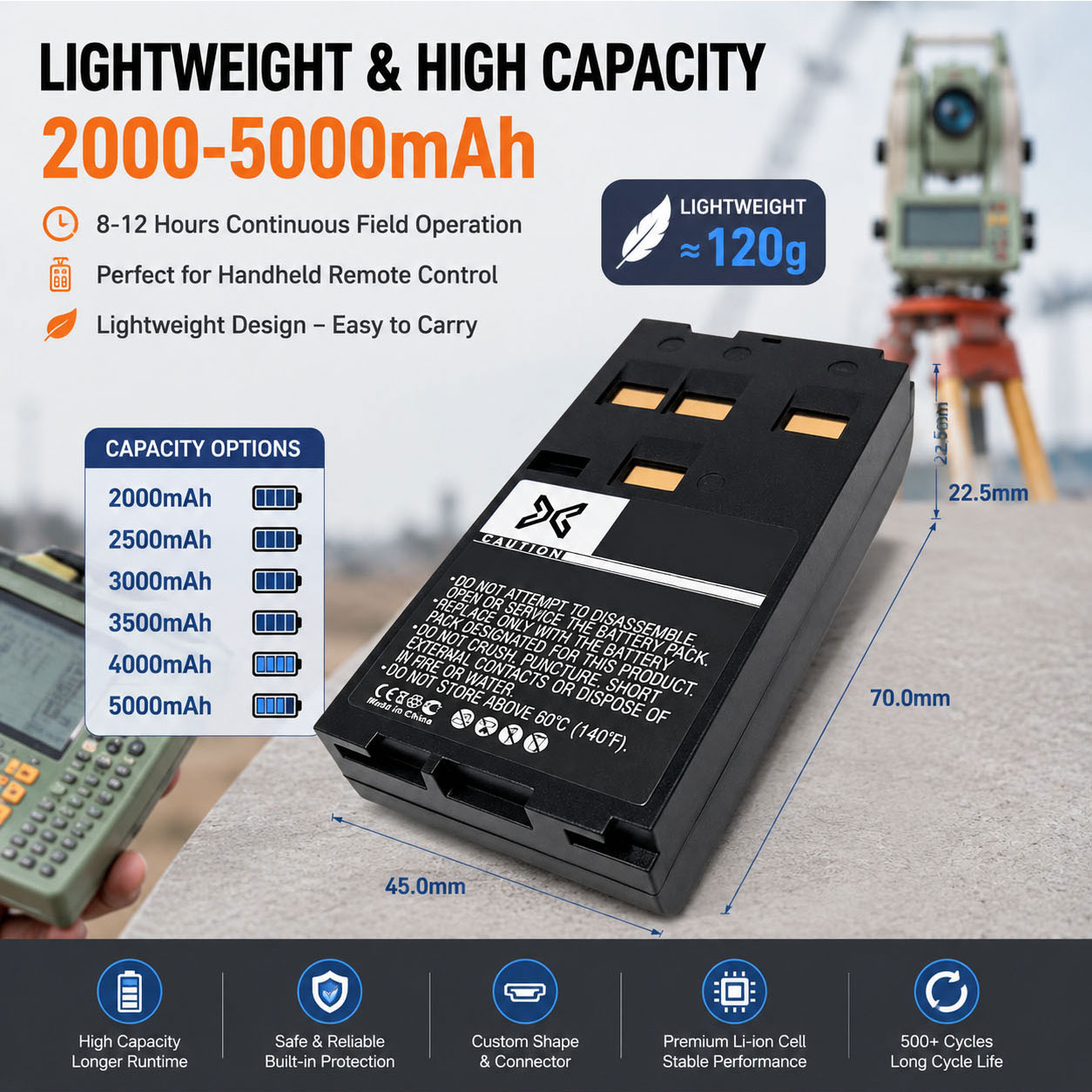 Lightweight Data Collector Battery Lightweight Data Collector Battery