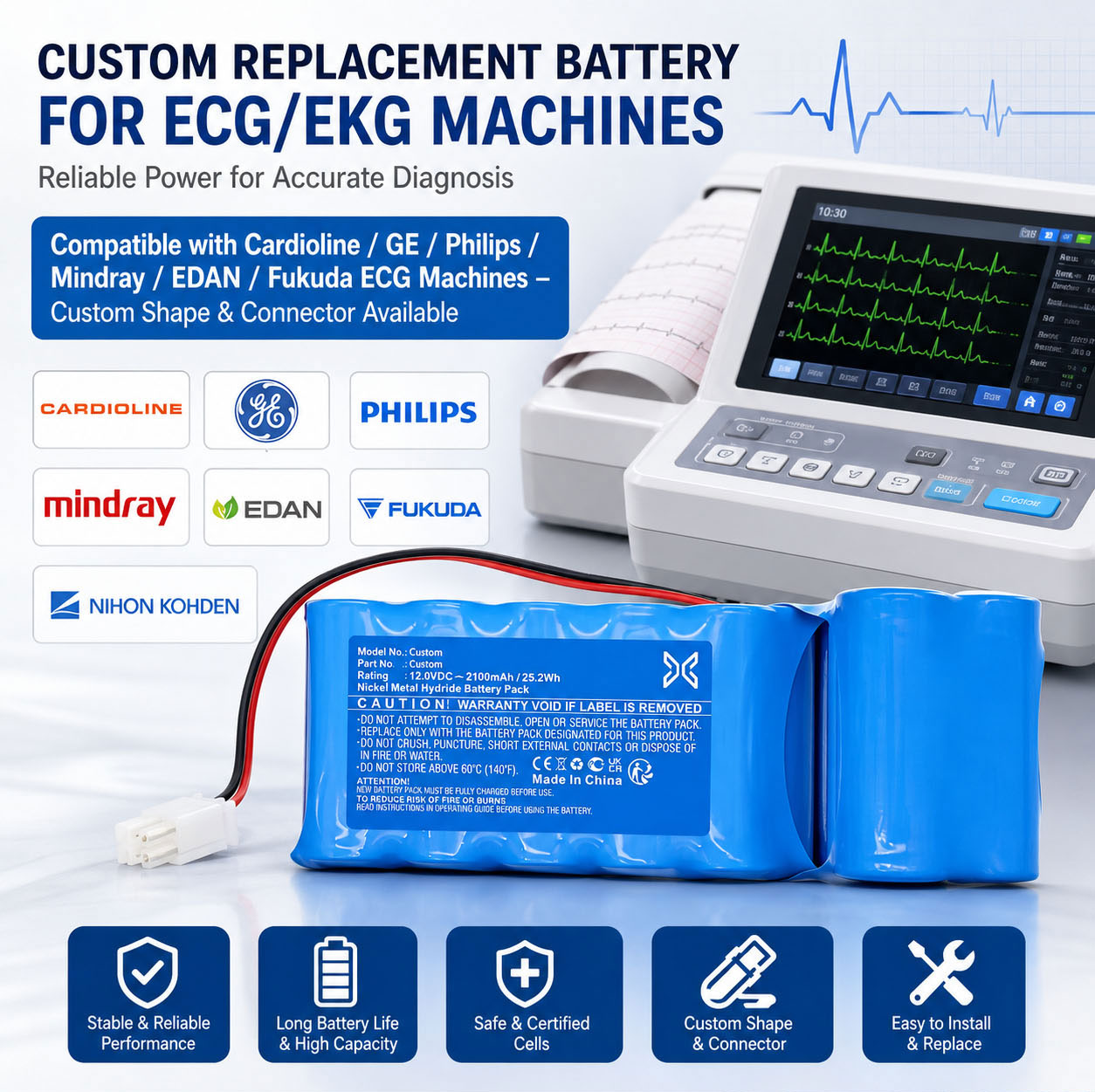 ECG EKG Battery Compatibility ECG EKG Battery Compatibility