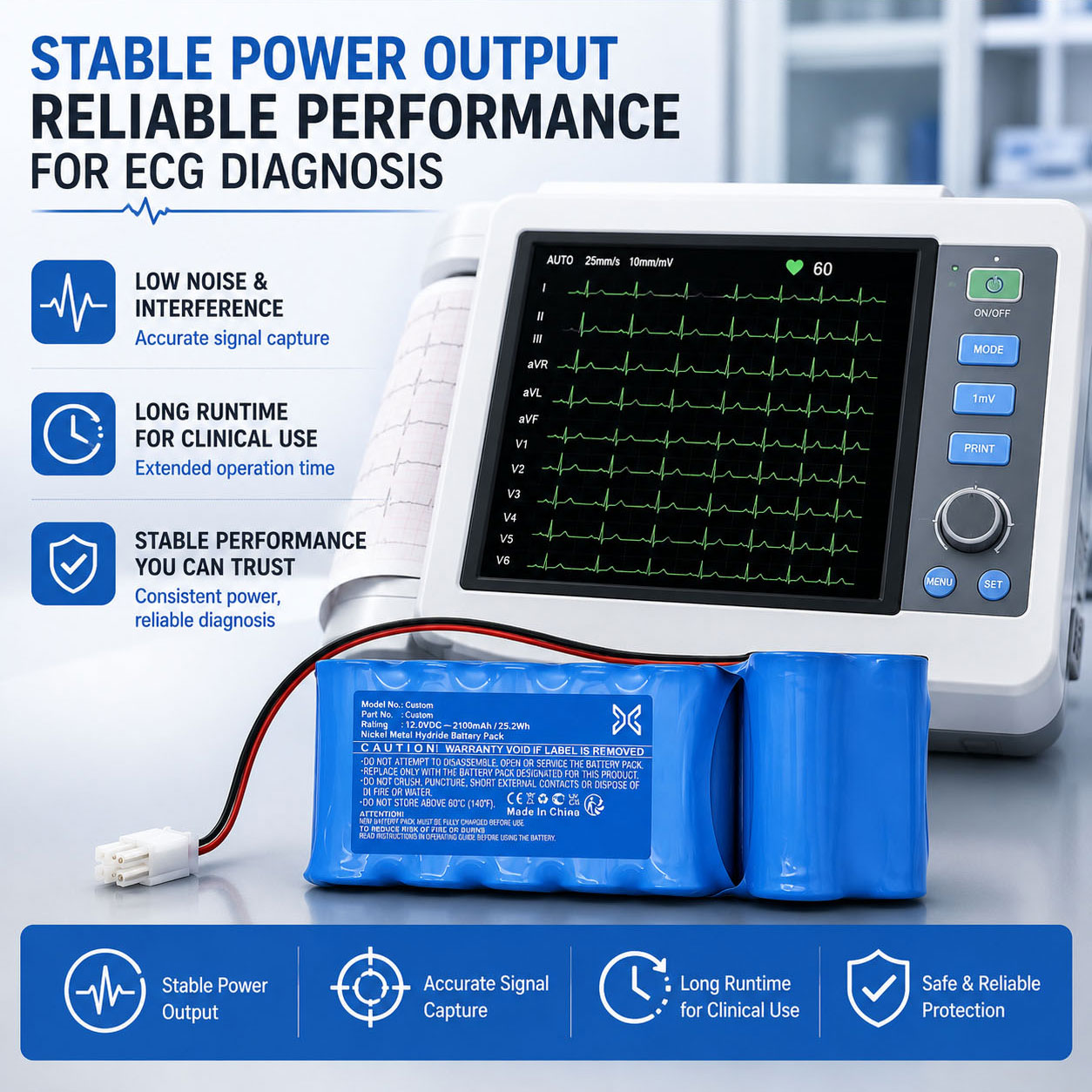 Stable ECG Battery Stable ECG Battery