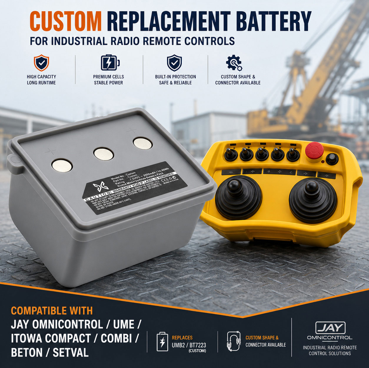 Industrial Remote Control Battery Compatibility Industrial Remote Control Battery Compatibility