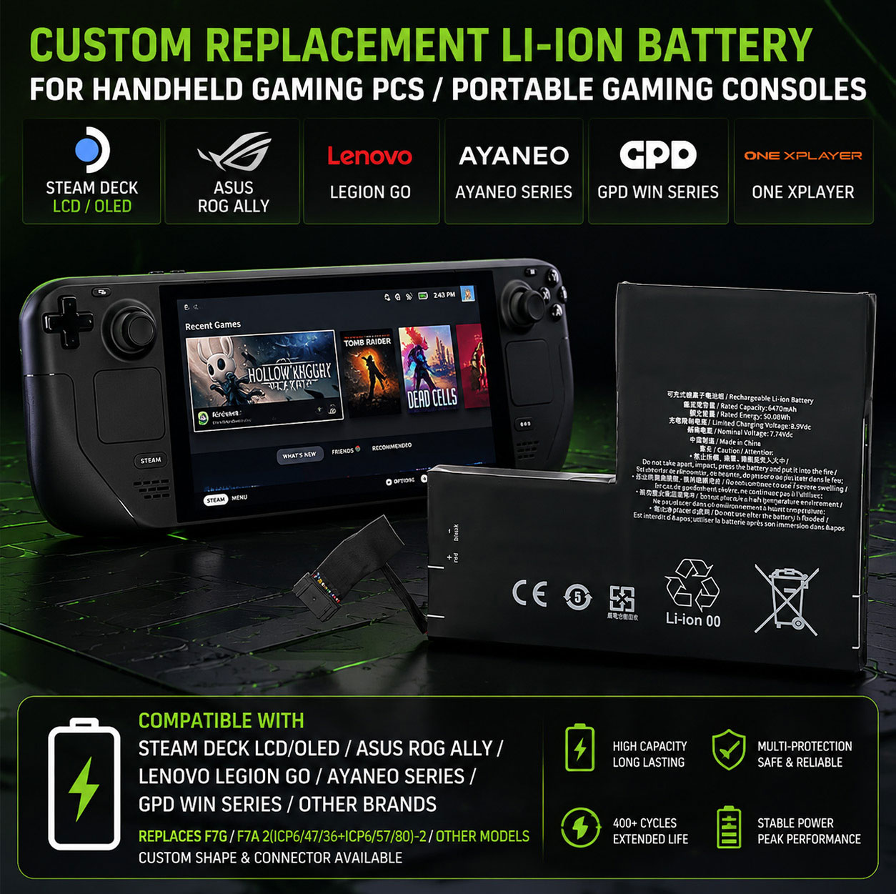 Handheld Gaming Console Battery Compatibility Handheld Gaming Console Battery Compatibility