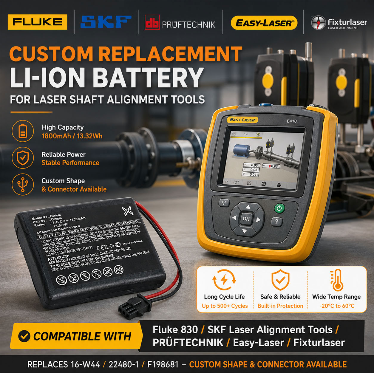 Laser Shaft Alignment Battery Compatibility Laser Shaft Alignment Battery Compatibility