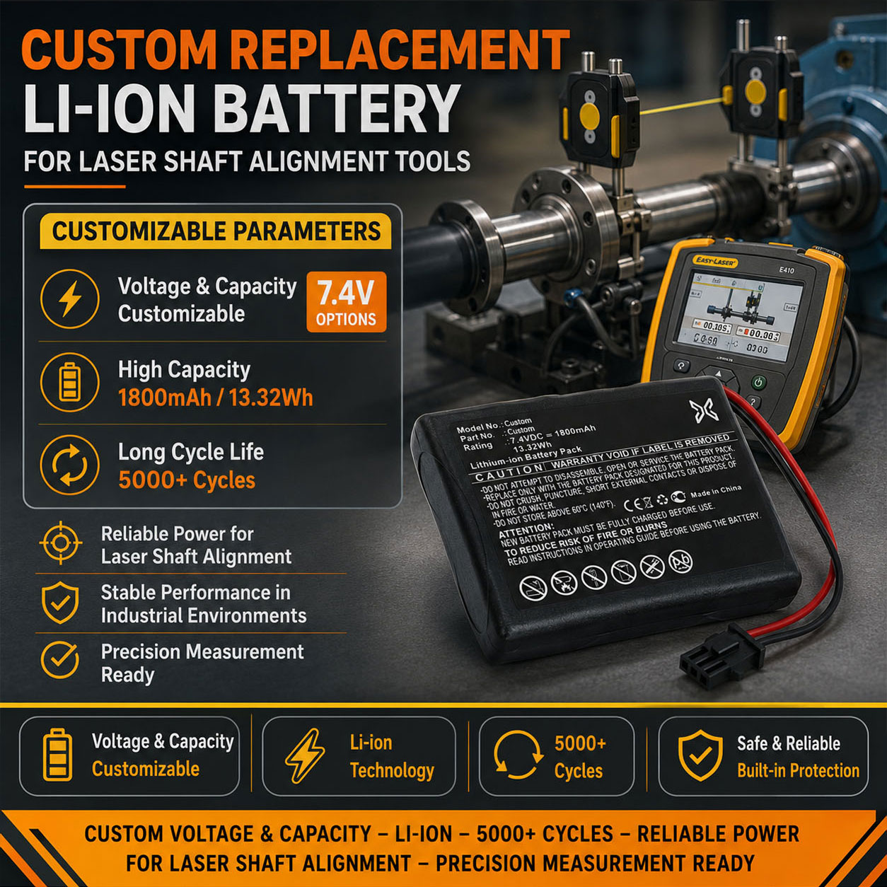 High Capacity Laser Alignment Battery High Capacity Laser Alignment Battery
