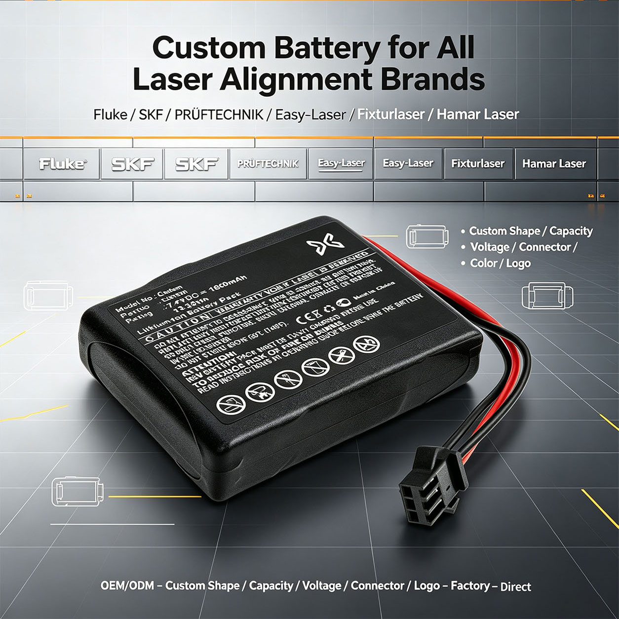 Custom Laser Alignment Battery OEM ODM Custom Laser Alignment Battery OEM ODM