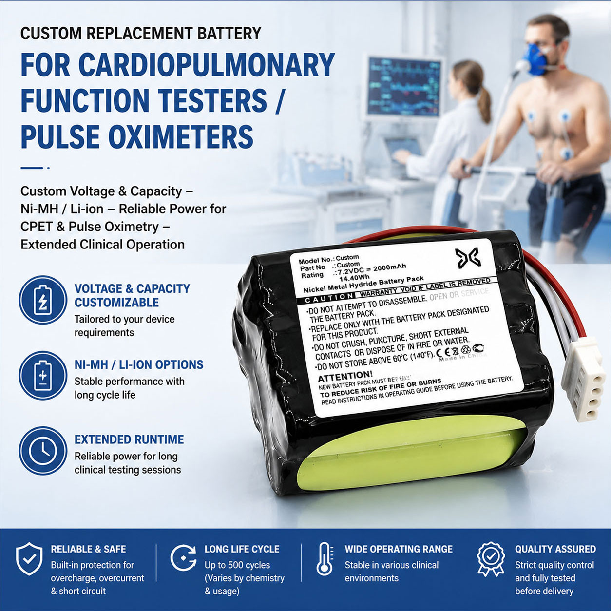 Custom Voltage CPET Battery Custom Voltage CPET Battery