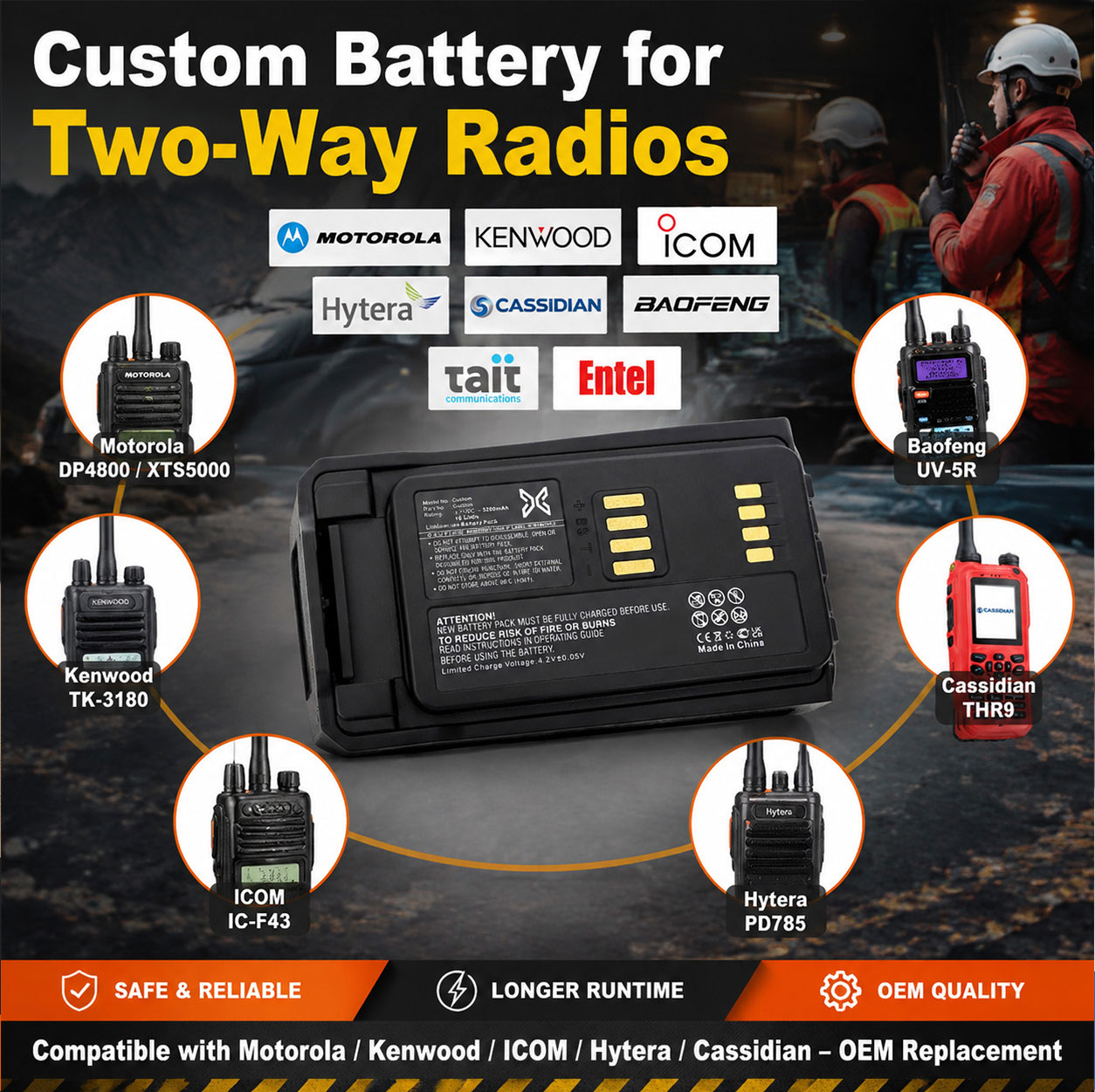 Two-Way Radio Battery Compatibility