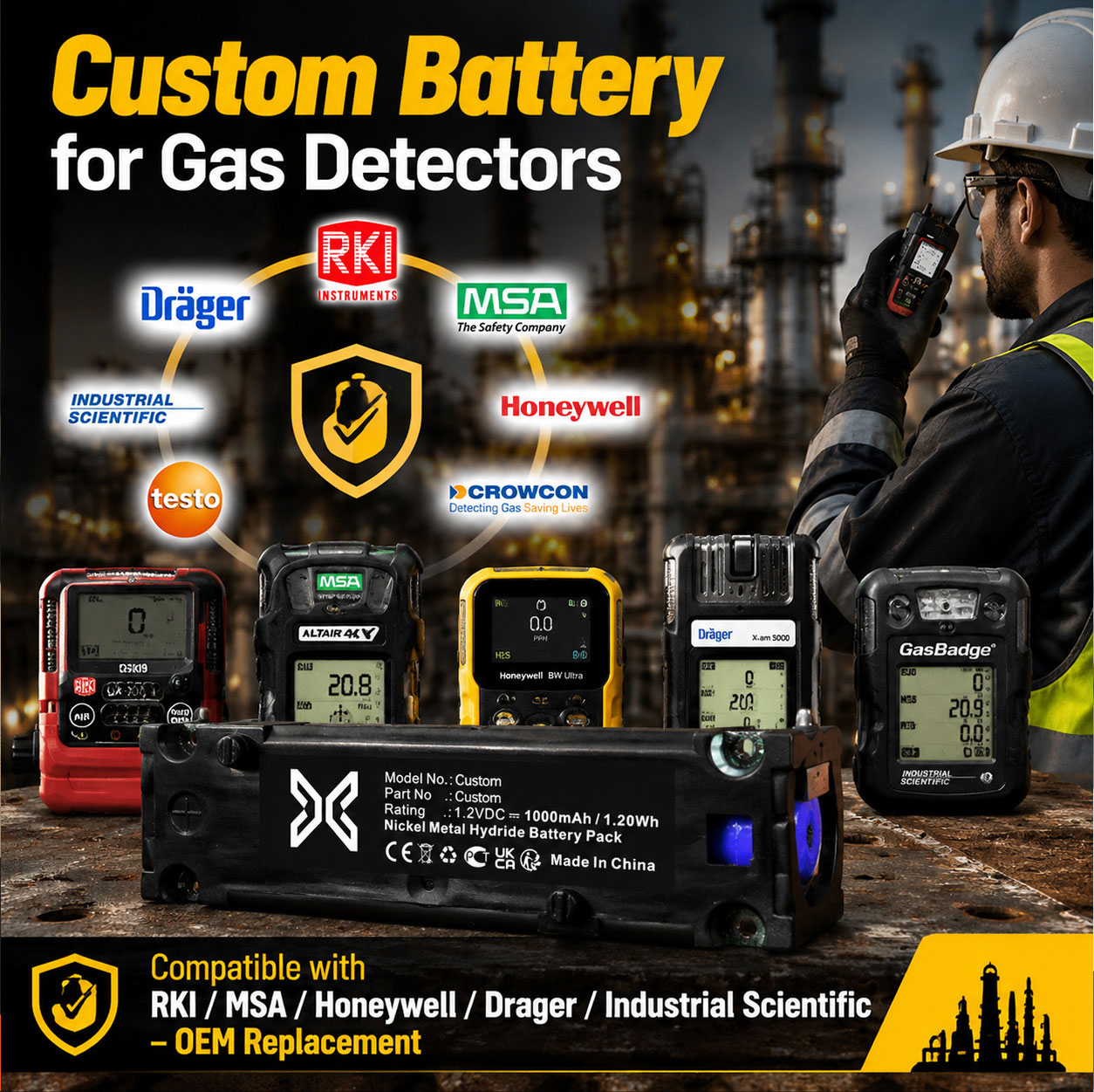 Gas Detector Battery Compatibility Gas Detector Battery Compatibility