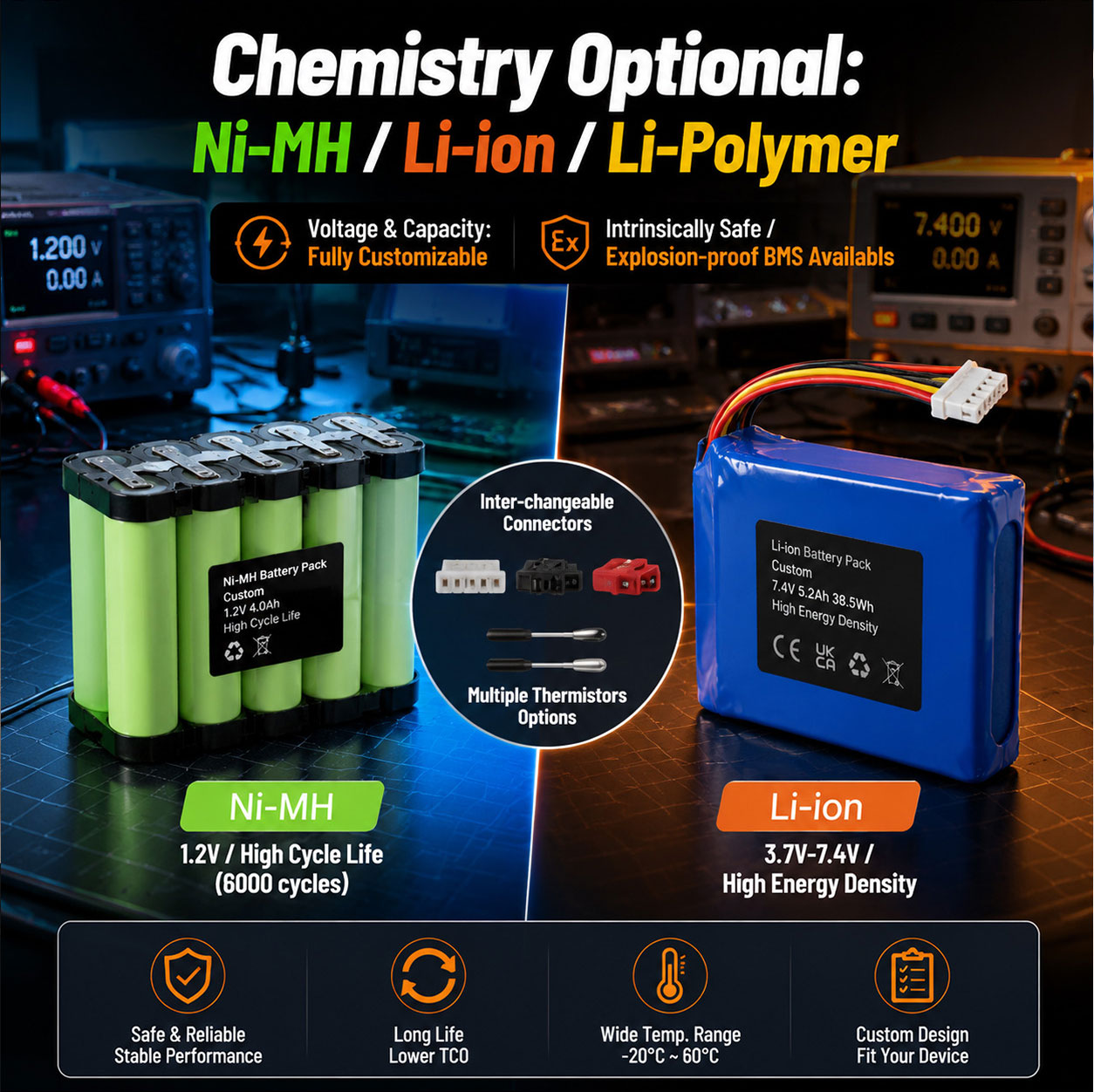 Intrinsically Safe Gas Detector Battery Intrinsically Safe Gas Detector Battery