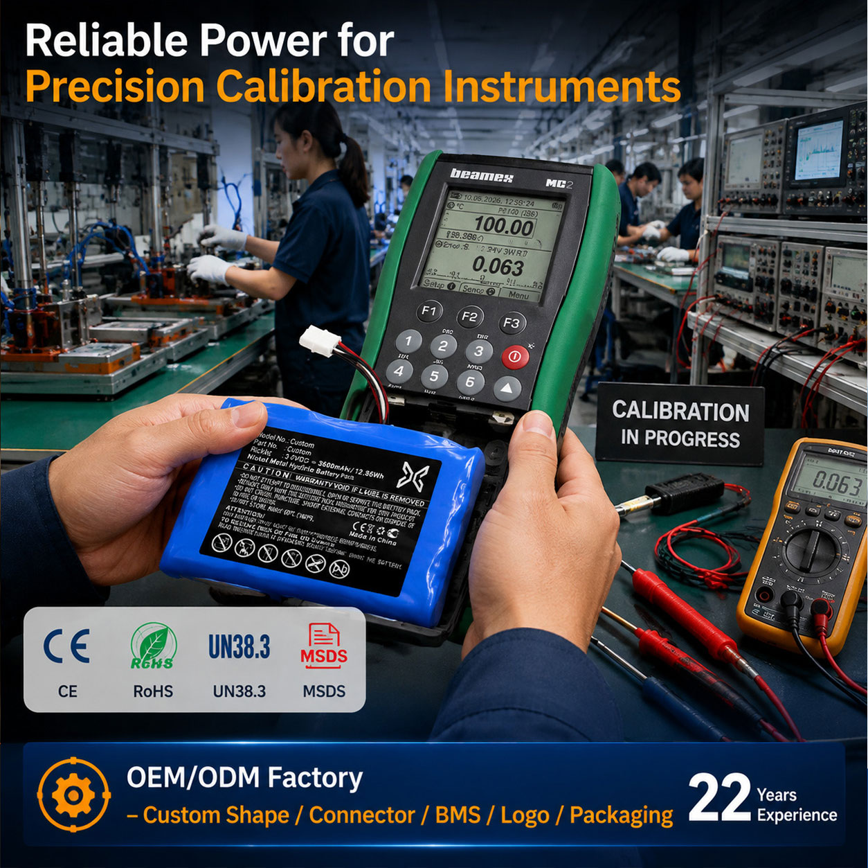 Custom Process Calibrator Battery OEM ODM