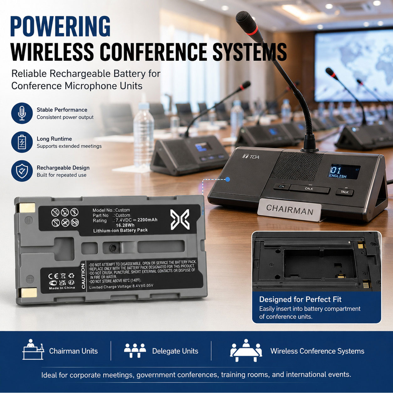 Wireless Conference Battery Compatibility Wireless Conference Battery Compatibility