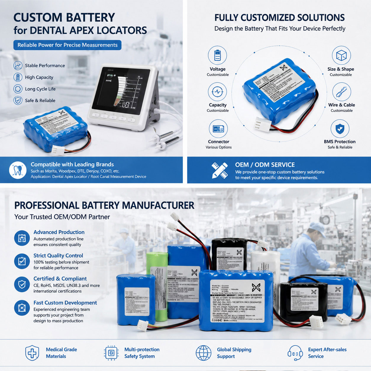 Dental Apex Locator Battery Application