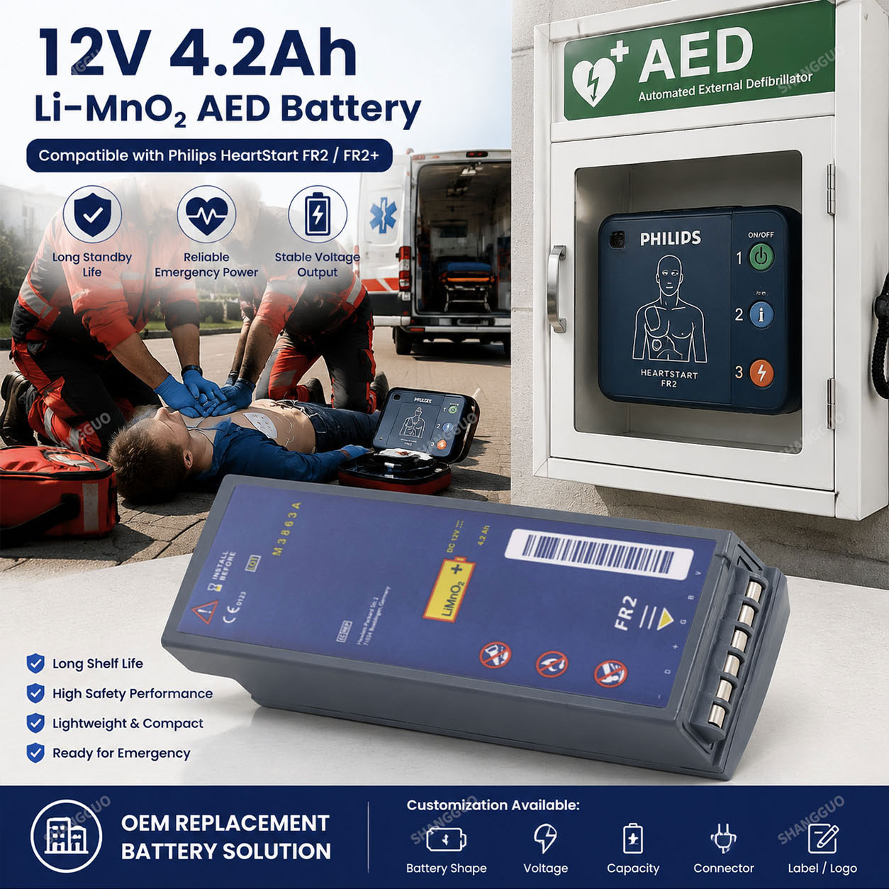 M3863A AED Battery Specifications M3863A AED Battery Specifications