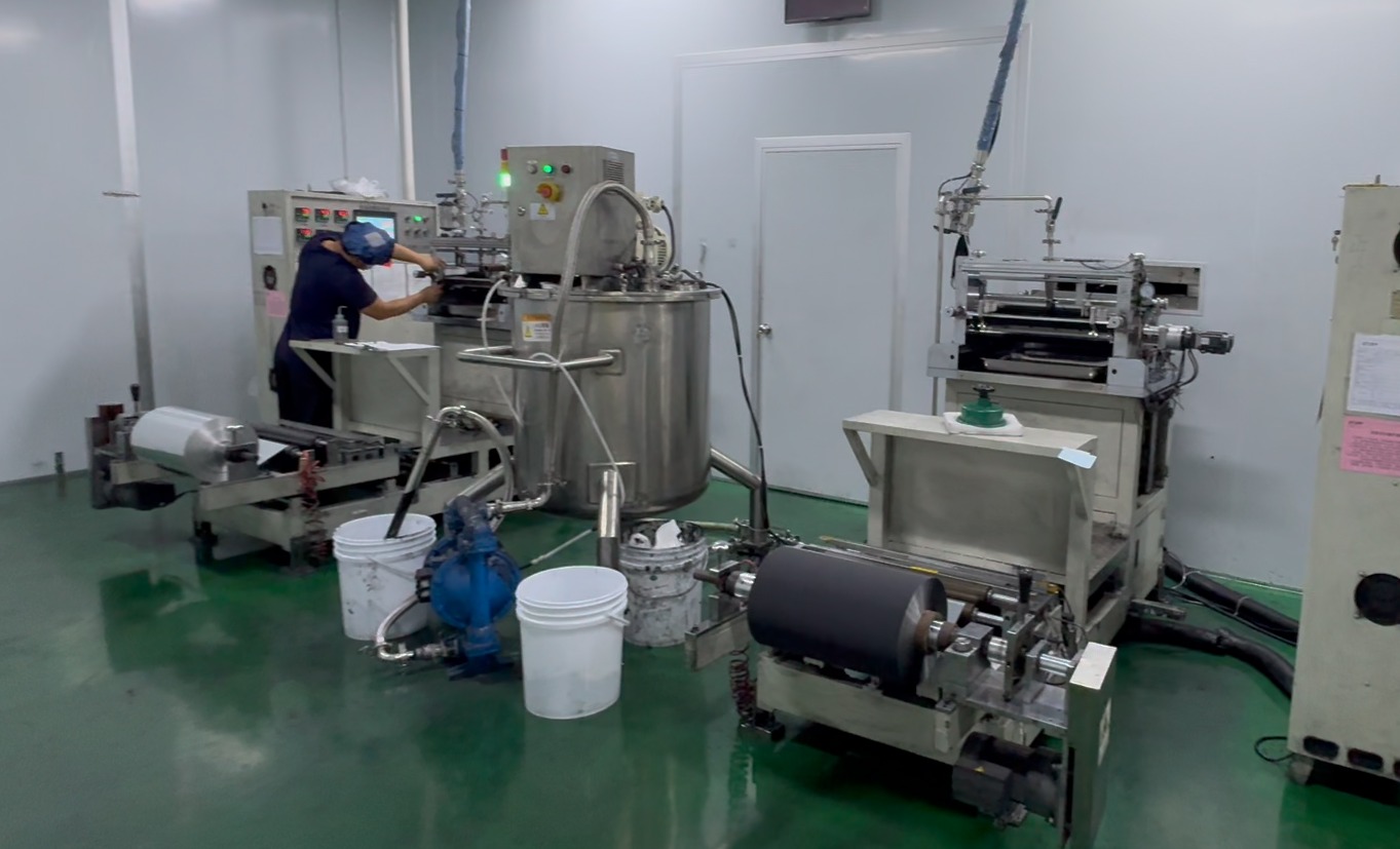Battery coating and calendering